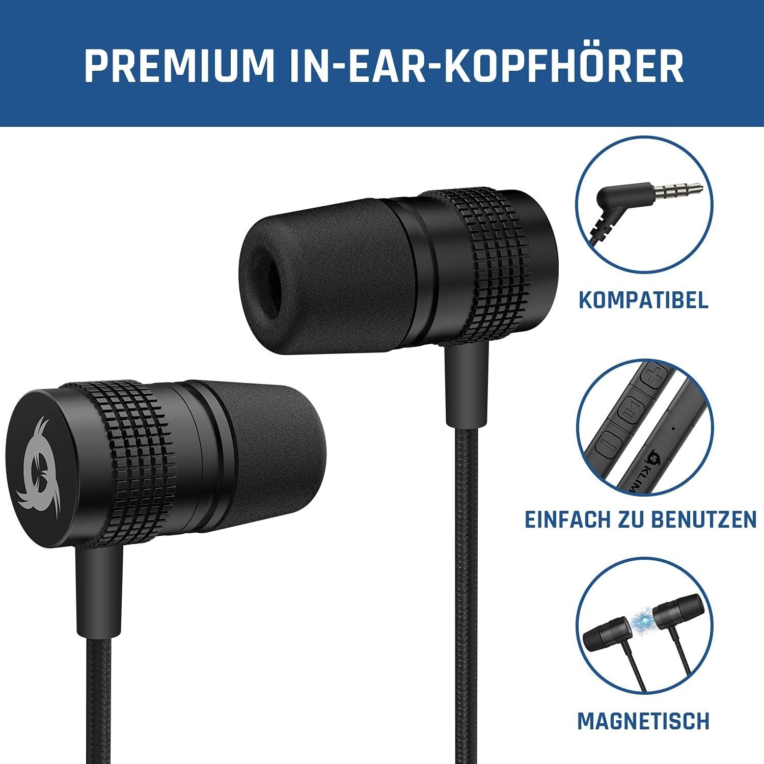 mm (3,5 F1 Klinke) KLIM In-Ear-Kopfhörer