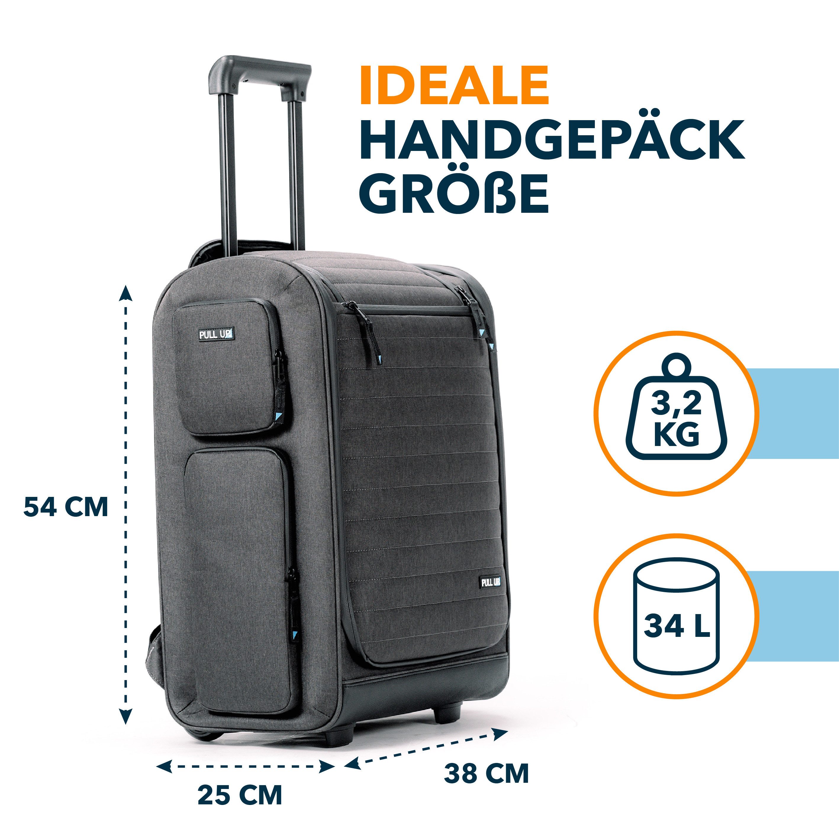 Pull Up Case GmbH Handgepäckkoffer Handgepäckkoffer Pull Up Backpack