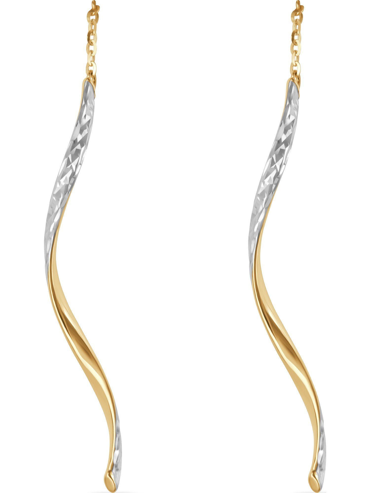 FAVS Paar Ohrhänger FAVS Damen-Ohrhänger 375er Gelbgold günstig online kaufen