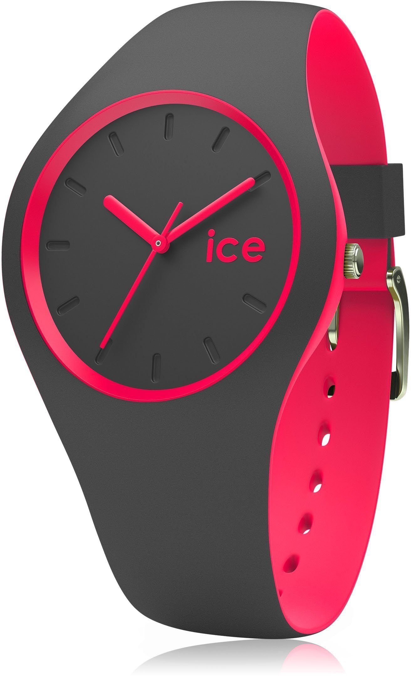 ice-watch Quarzuhr, Ice Watch Graue Damenuhr mit Silikonarmband 001501