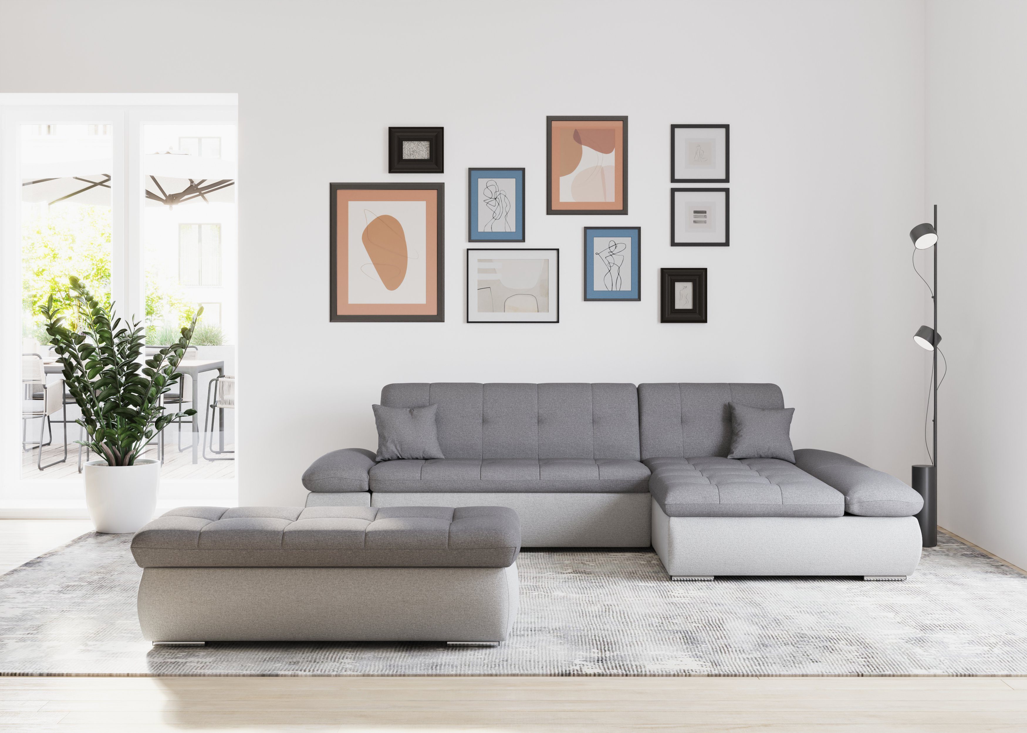 DOMO collection Ecksofa Moric, L-Form, XXL-Sofa günstig online kaufen
