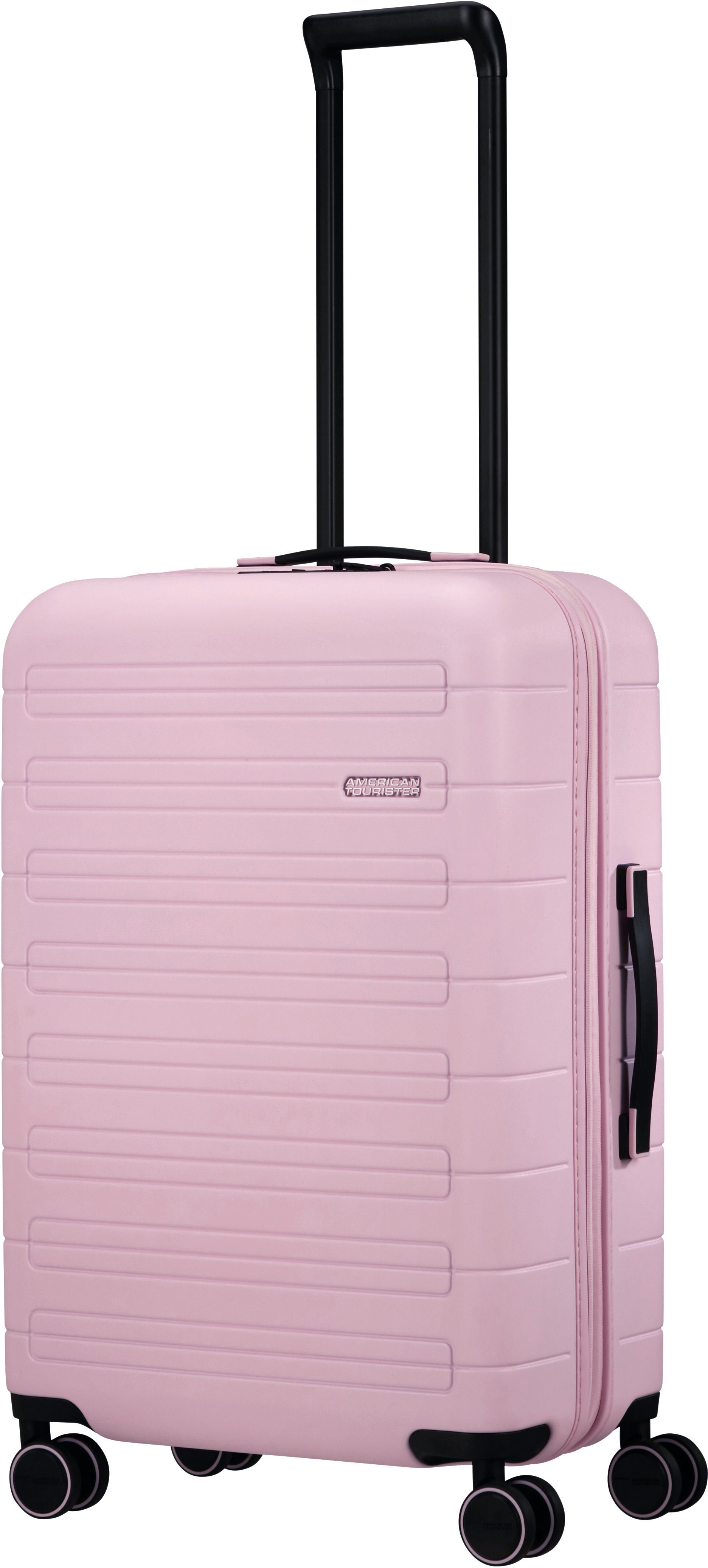 4 Pink Tourister® 67 Rollen, American Novastream, mit Volumenerweiterung Soft cm, Hartschalen-Trolley