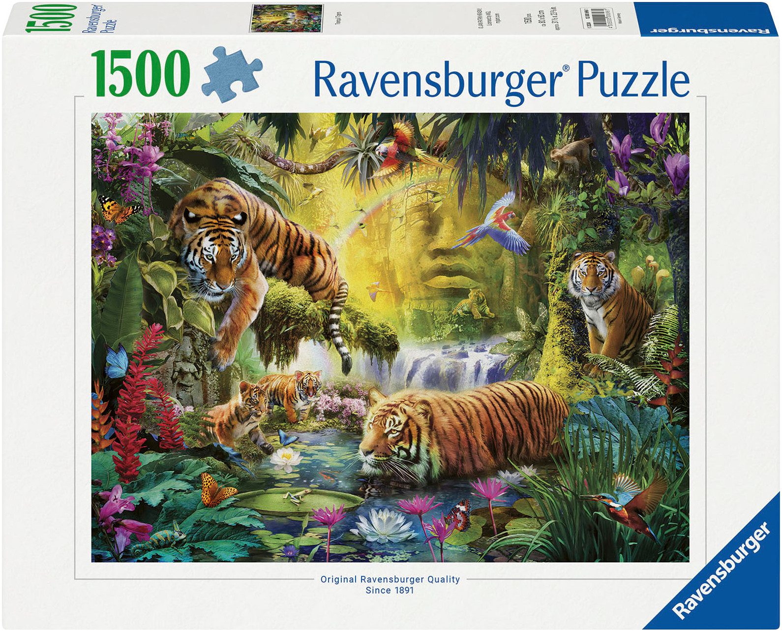 Ravensburger Puzzle Idylle am Wasserloch, 1500 Puzzleteile, Made in Germany