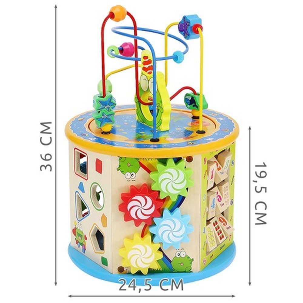 KRUZZEL Motorikwürfel Lernwürfel 8-in-1 Holzspielzeug, (Spar-Set), günstig online kaufen