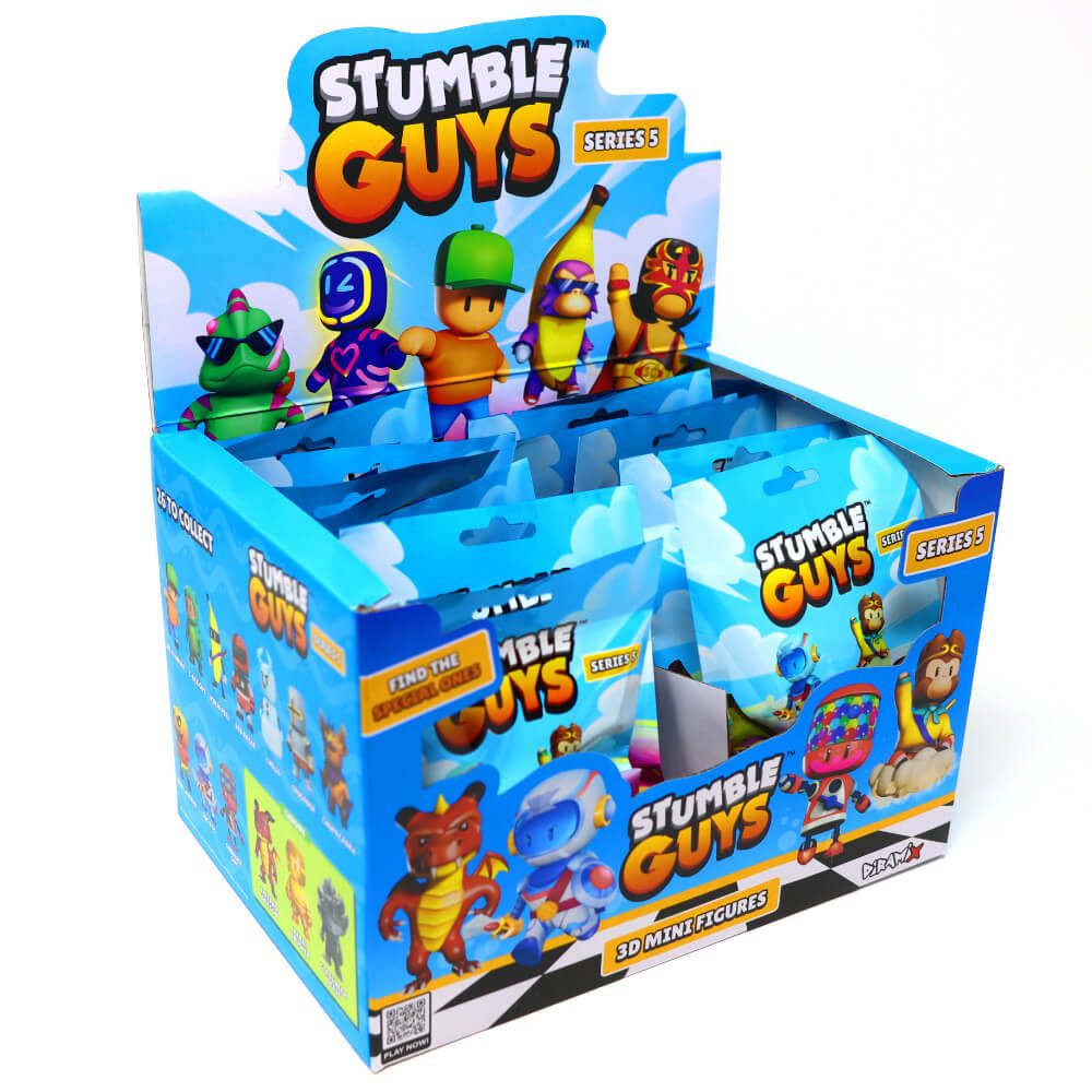 Panini Spielfigur Stumble Guys 3D Sammelfiguren Serie 5 - Chrome -, - 1 Display (18 Tüten)
