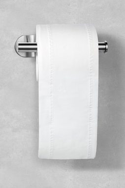 Ambrosya Toilettenpapierhalter Selbstklebender Klopapierhalter aus Edelstahl, Klopapier Halterung (Packung), Leichte Montage