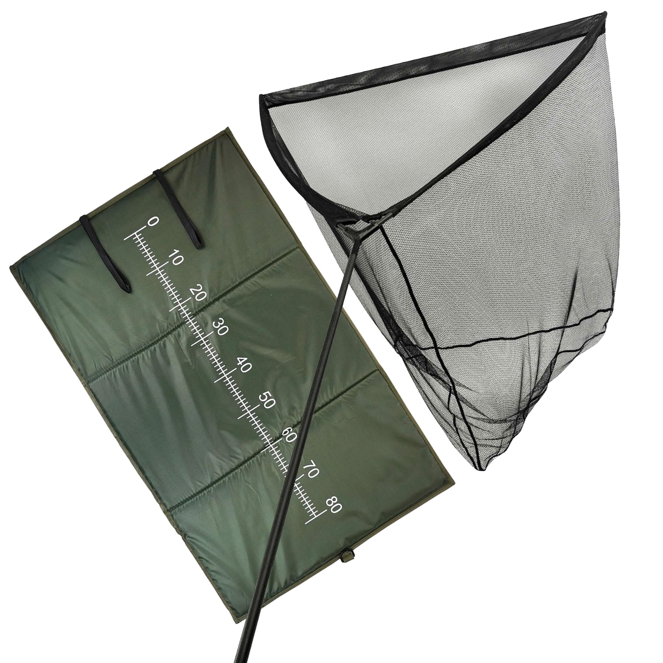 Fish-XPro Kescher Karpfen Abhakset Kescher und Matte