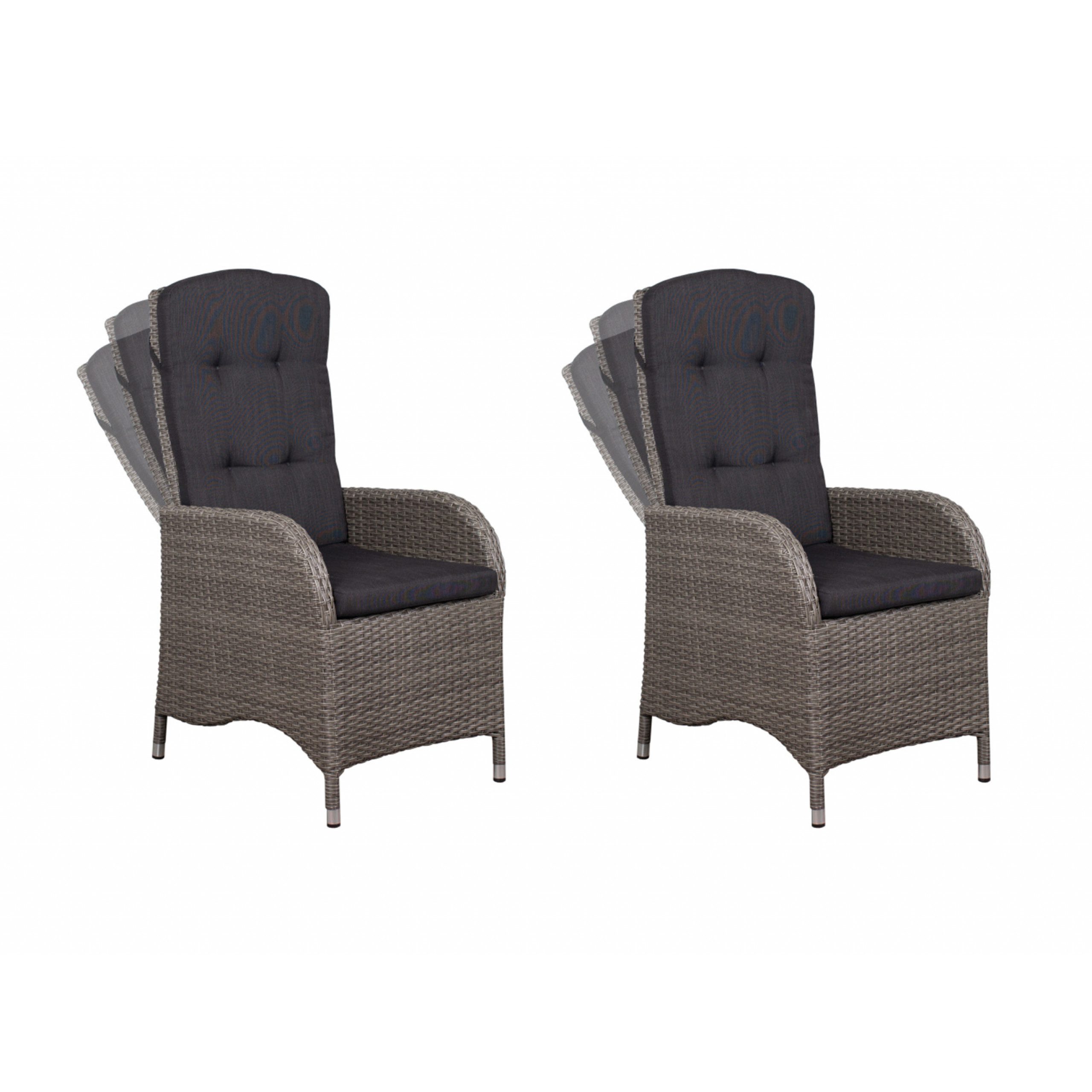 deVries Gartenstuhl deVries 2x "JUAN" Dining/Relax-Sessel Gartenstuhl Relaxsessel 60 x 68