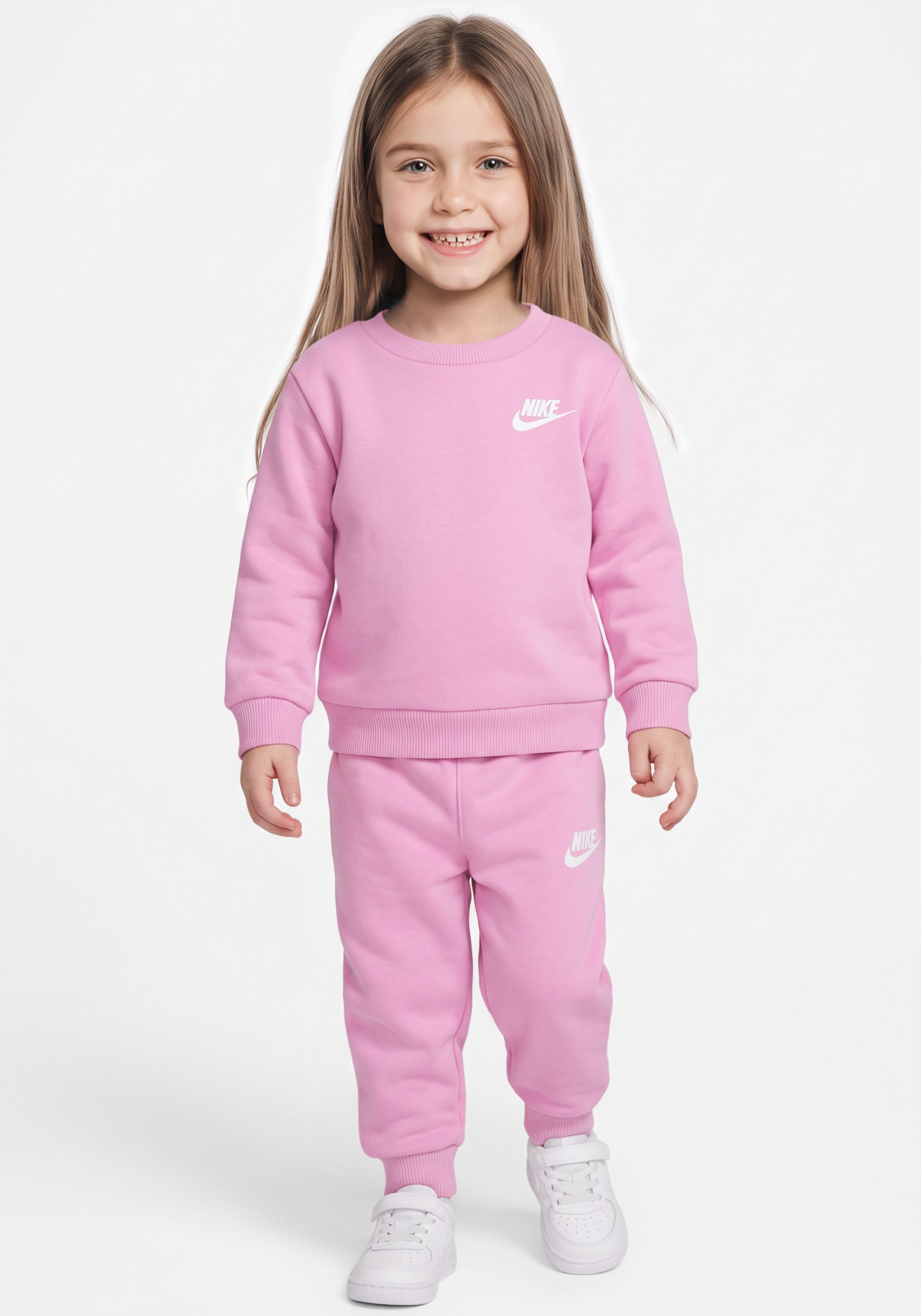 Nike Sportswear Jogginganzug NKN LBR CREW SET, aus Baumwolle und Polyester, neutraler Schnitt