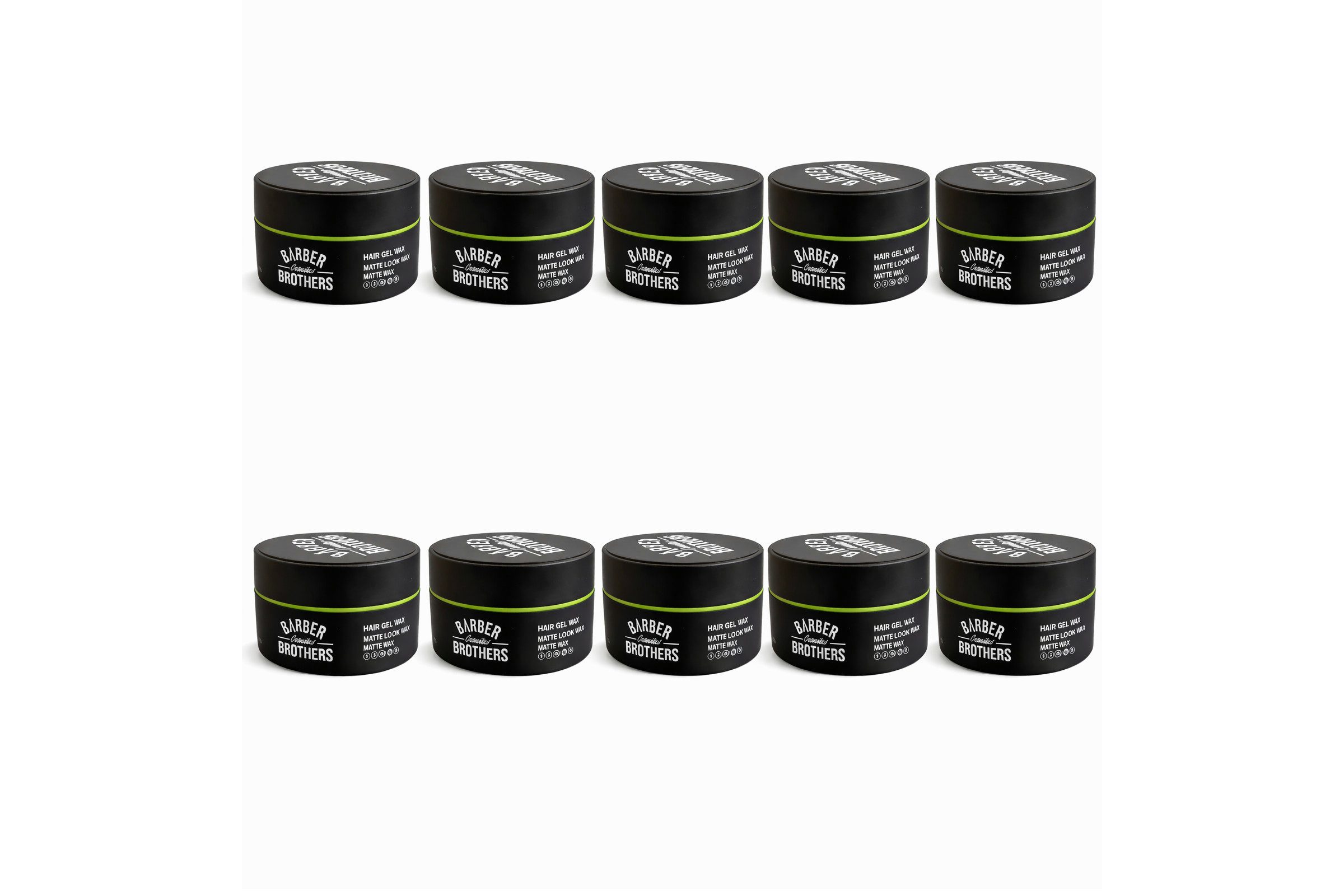 Weit & Breit Handelsgesellschaft mbH Haarwachs Matte Look Hair Styling Wax Haarwachs 150 ml Friseurbedarf 10 Stück, 10-tlg., Mattes Finish ohne Glanz oder fettiges Gefühl