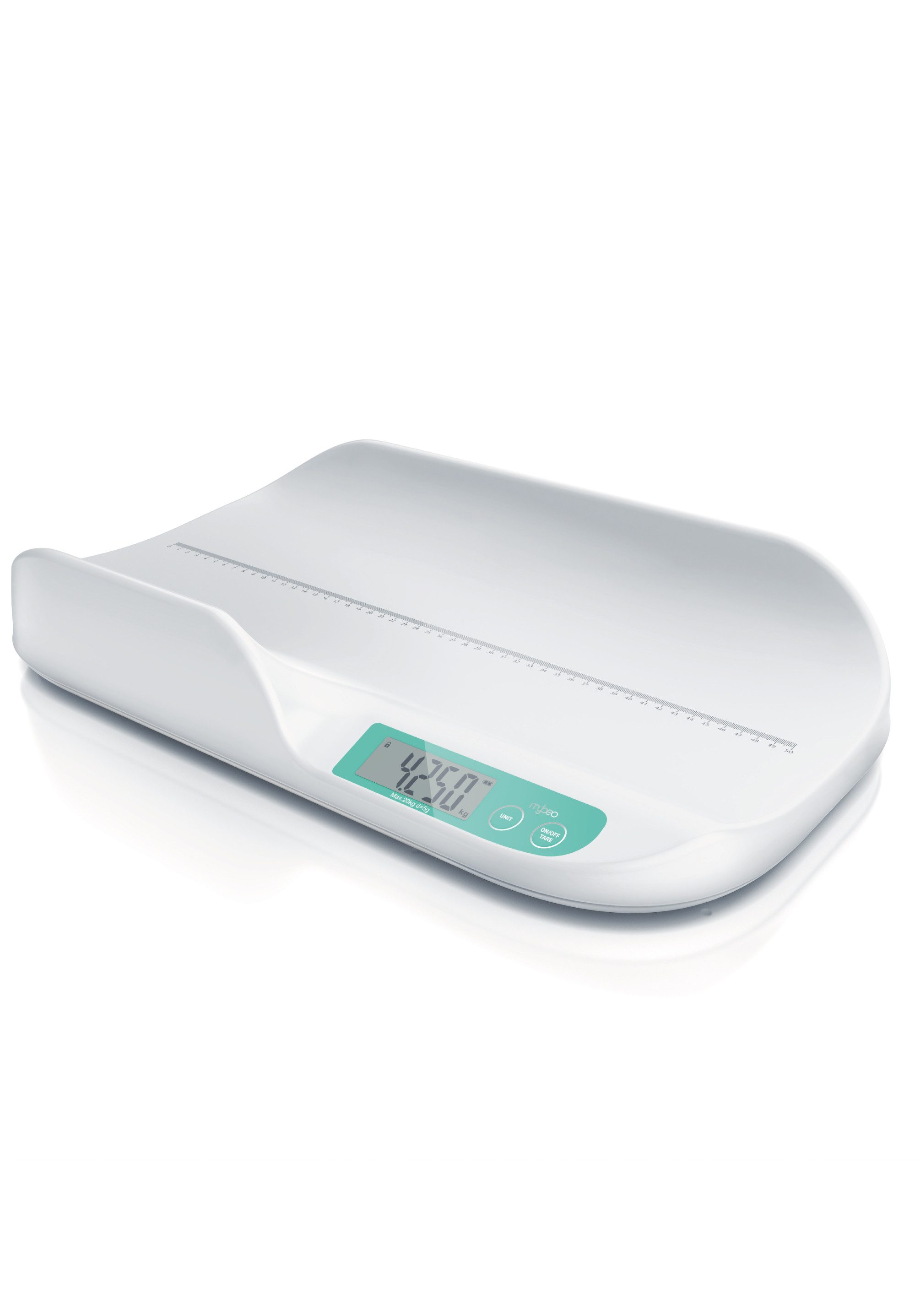 MyBeo Personenwaage Digitale Babywaage mit Display, 20g - 20kg, Säuglingswaage, Tierwaage, 1-tlg., sichere, schnelle Messung für zuhause und Praxis