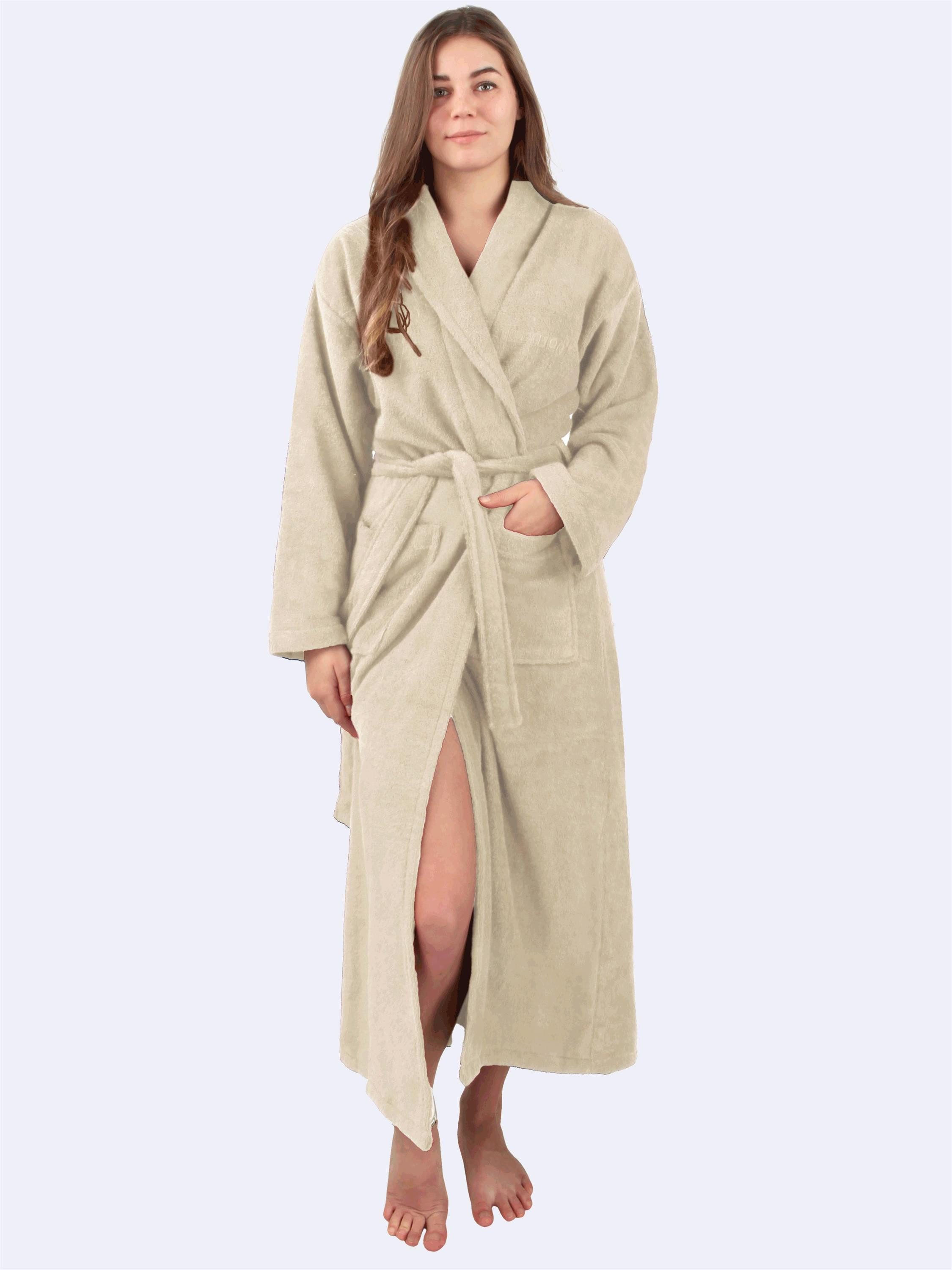 normani Damenbademantel Bademantel aus 100 % Baumwolle Lola, 135, Baumwolle günstig online kaufen