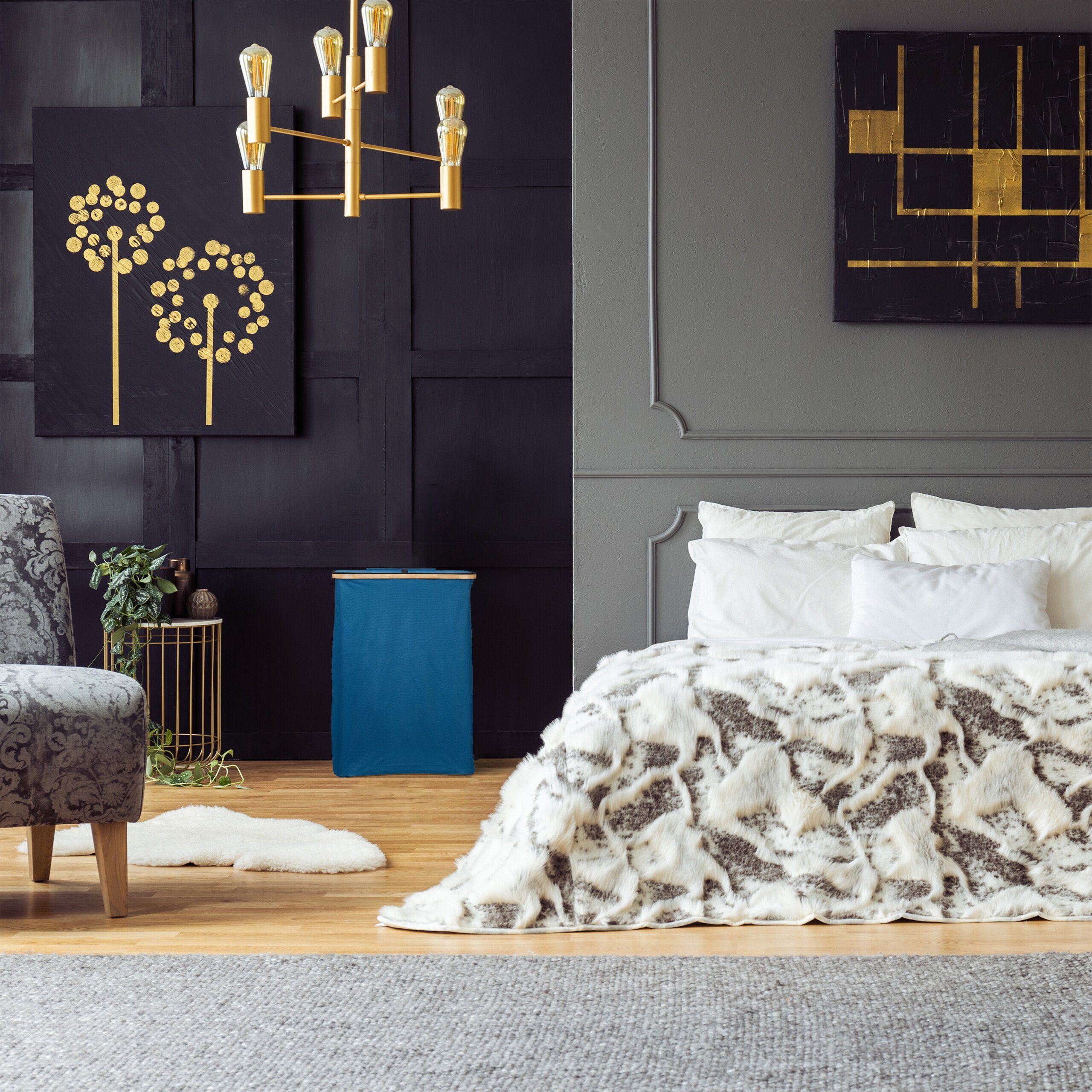 relaxdays Wäschekorb mit Deckel 105 l günstig online kaufen