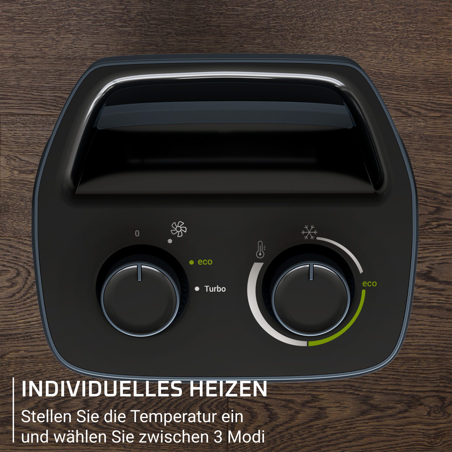 Rowenta Keramikheizlüfter Intense Comfort, 2000 W, 29 dB(A), ECO/TURBO, 5 Sicherheitsfunktionen, bis 35 m² – Bild 5 von 5