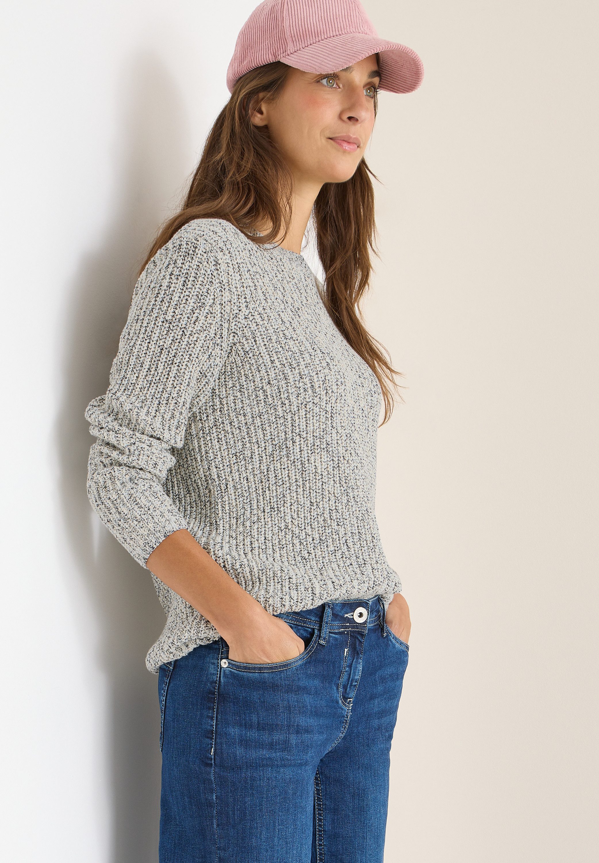 CECIL Strickpullover aus reiner Baumwolle