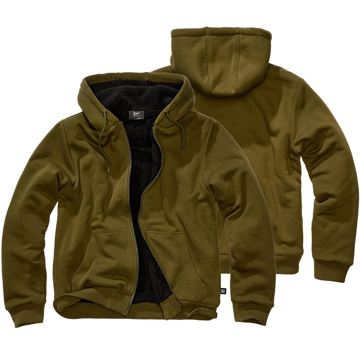 Outdoorjacke Brandit Sweatjacke mit Teddyfutter