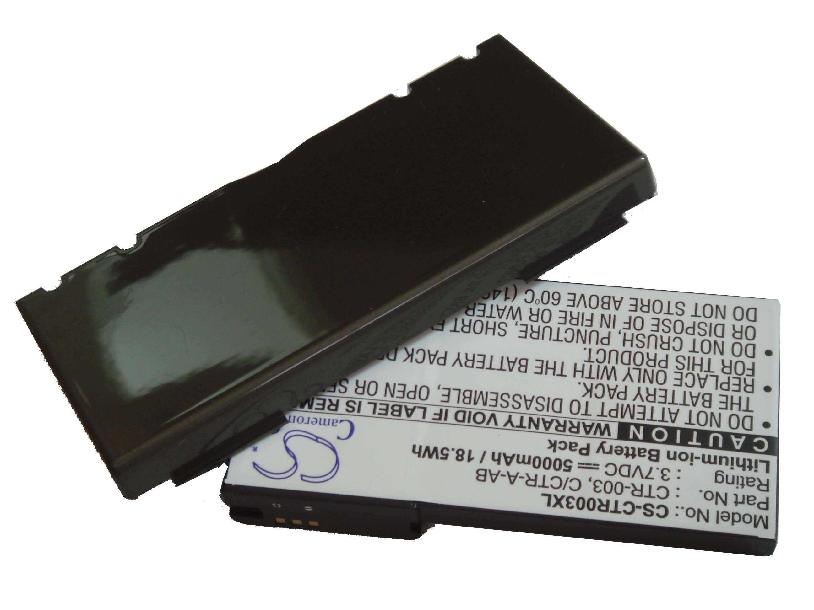 vhbw Akku Ersatz für Nintendo C/CTR-A-AB, CTR-001, CTR-003, MIN-CTR-001 für Akku Akku Li-Ion 5000 mAh (3,7 V, 1 St), Leistungsfähiger Austausch-Akku für Spielkonsole, Wiederaufladbar