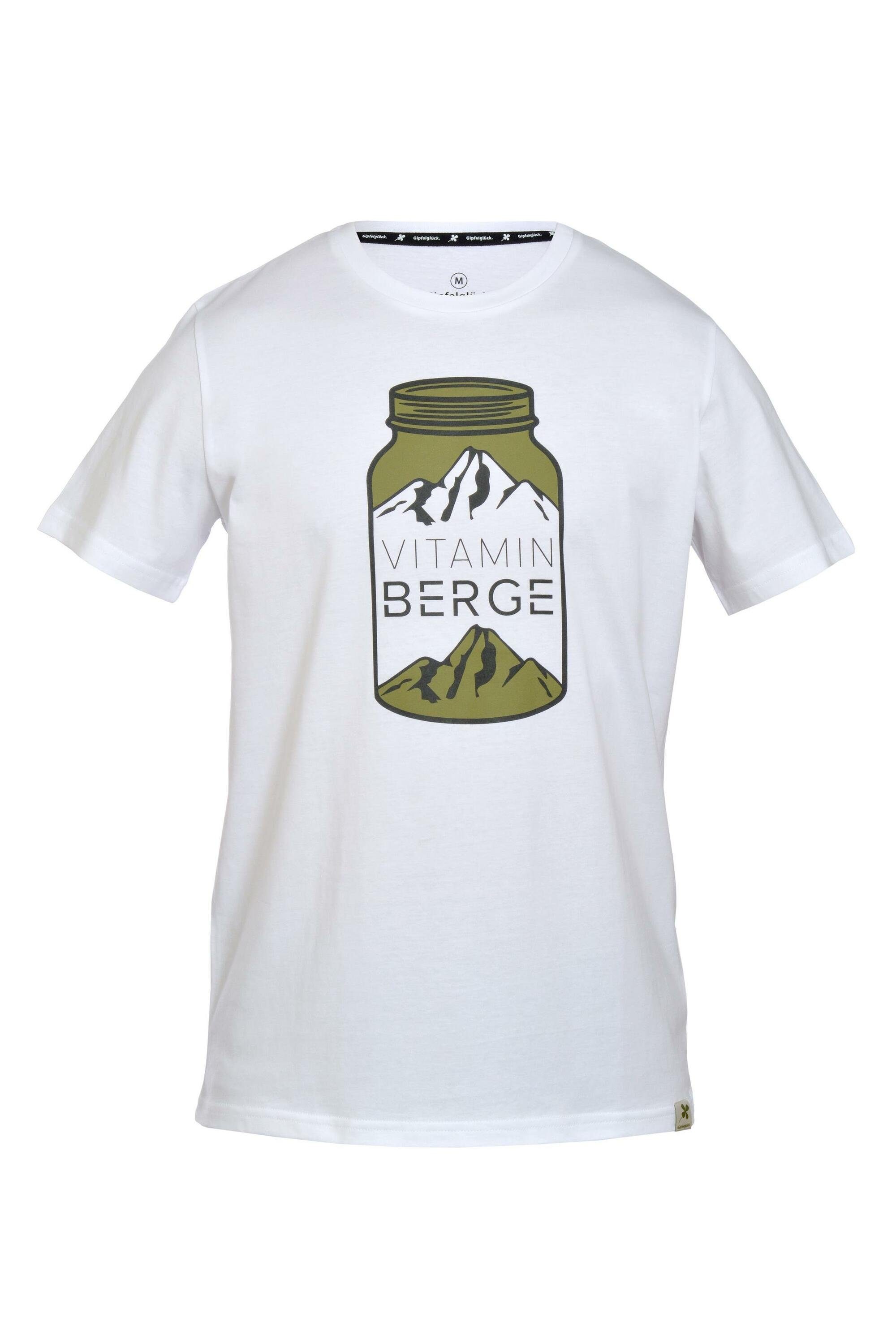 Gipfelglück T-Shirt George für Herren, aus Bio-Baumwolle White