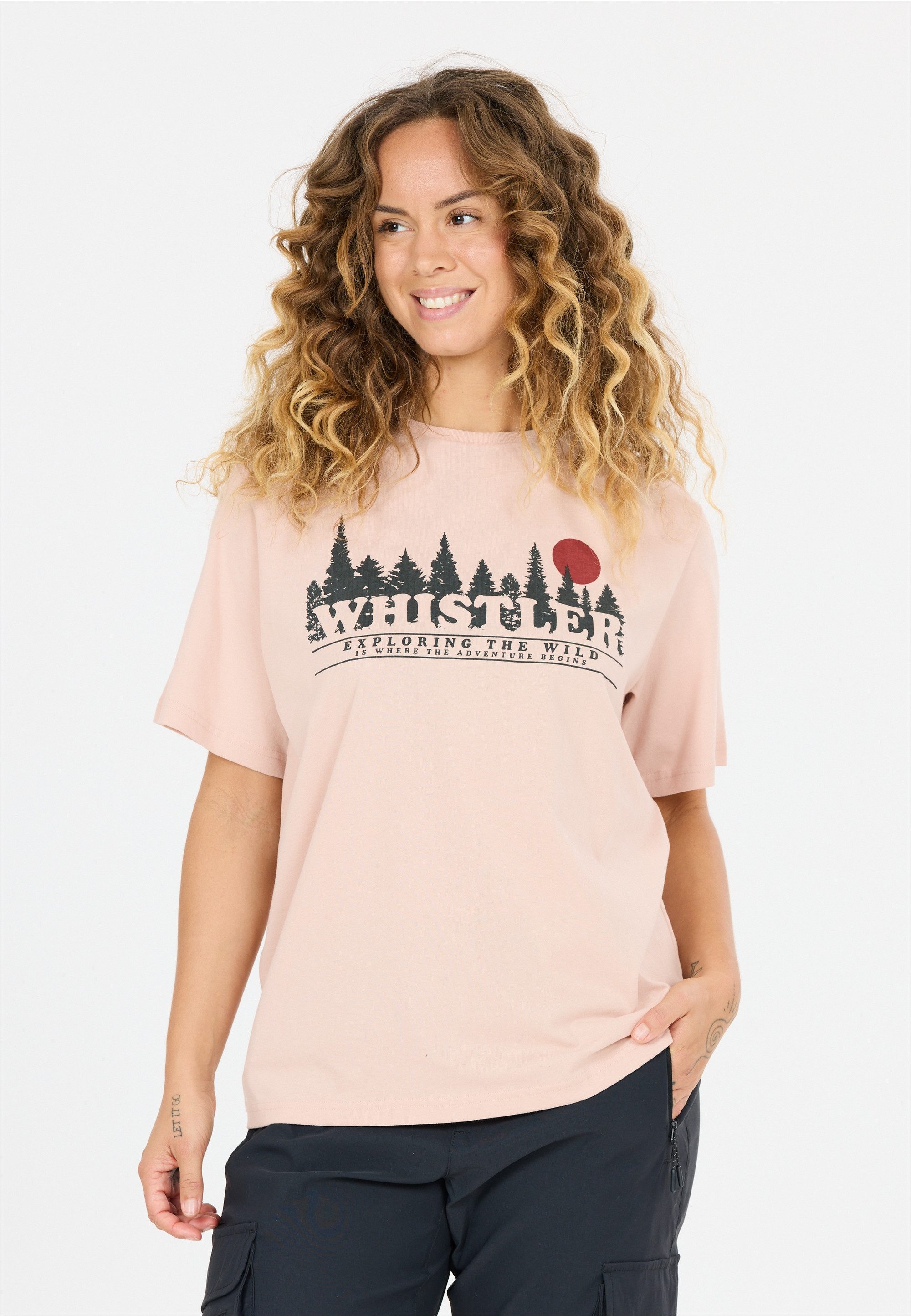 WHISTLER T-Shirt Cashew mit atmungsaktiver Eigenschaft