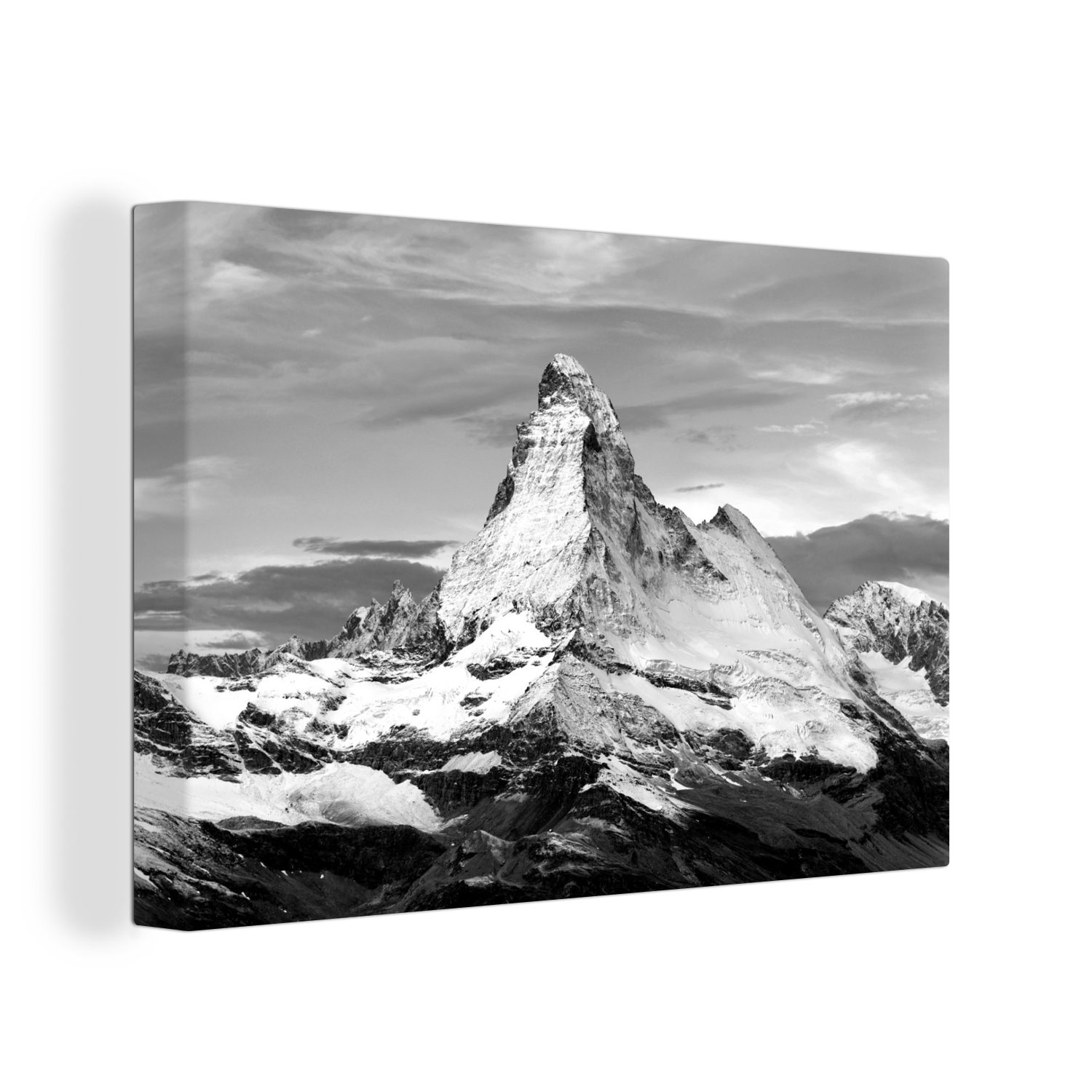 OneMillionCanvasses® Leinwandbild Wolken über dem Matterhorn günstig online kaufen