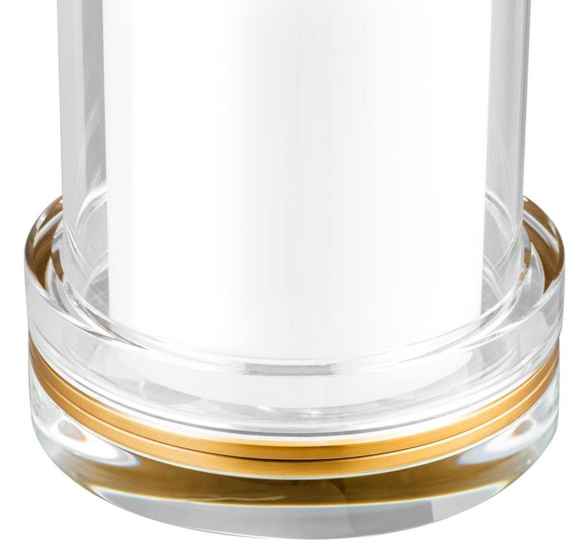 Padrino Luxus H. 30 cm Kerzenleuchter Casa 14 Kristallglas x Kerzenleuchter Accessoires Wohnzimmer Designer -
