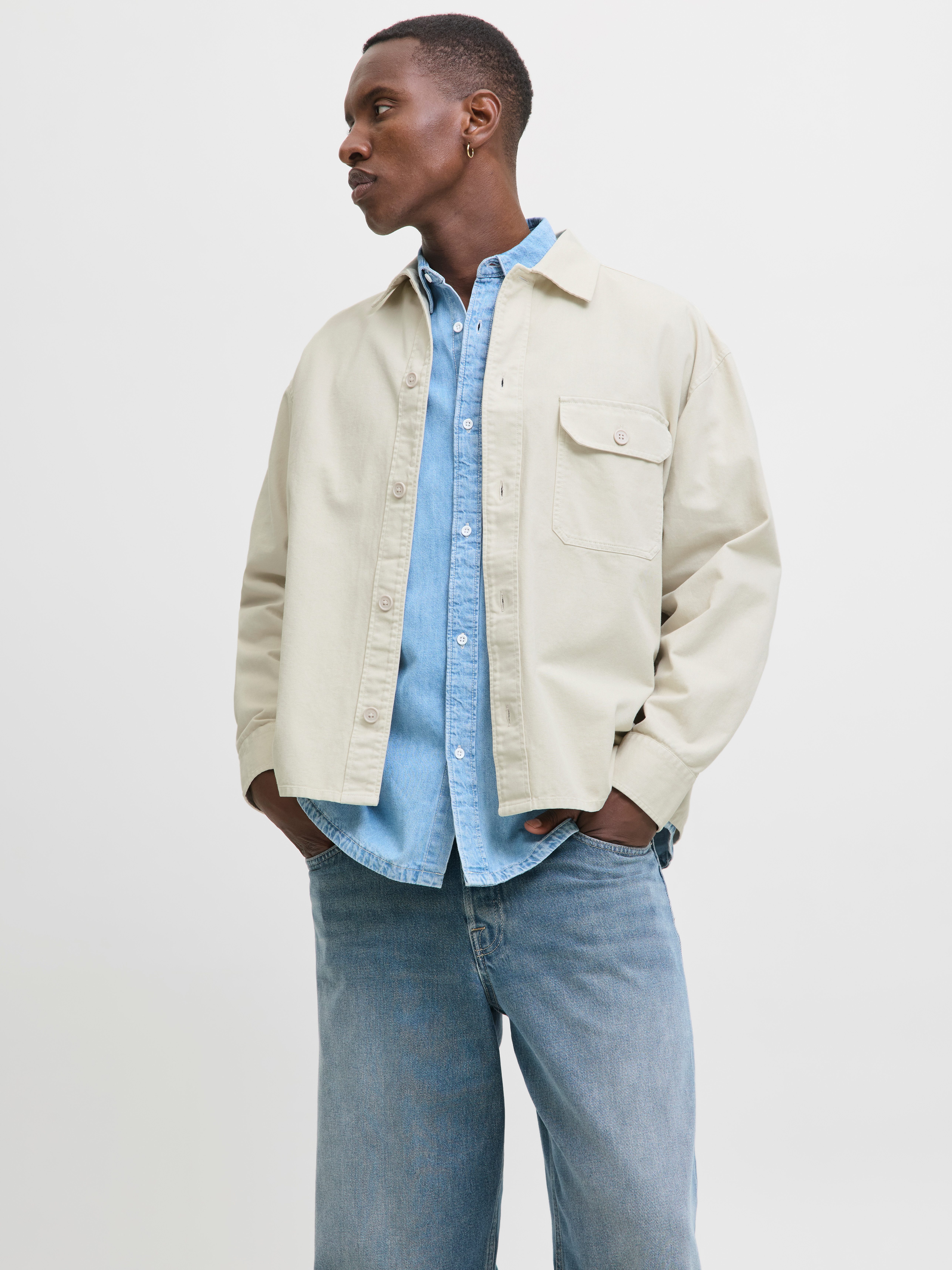 Jack & Jones Langarmhemd JJEDOVER OVERSHIRT günstig online kaufen