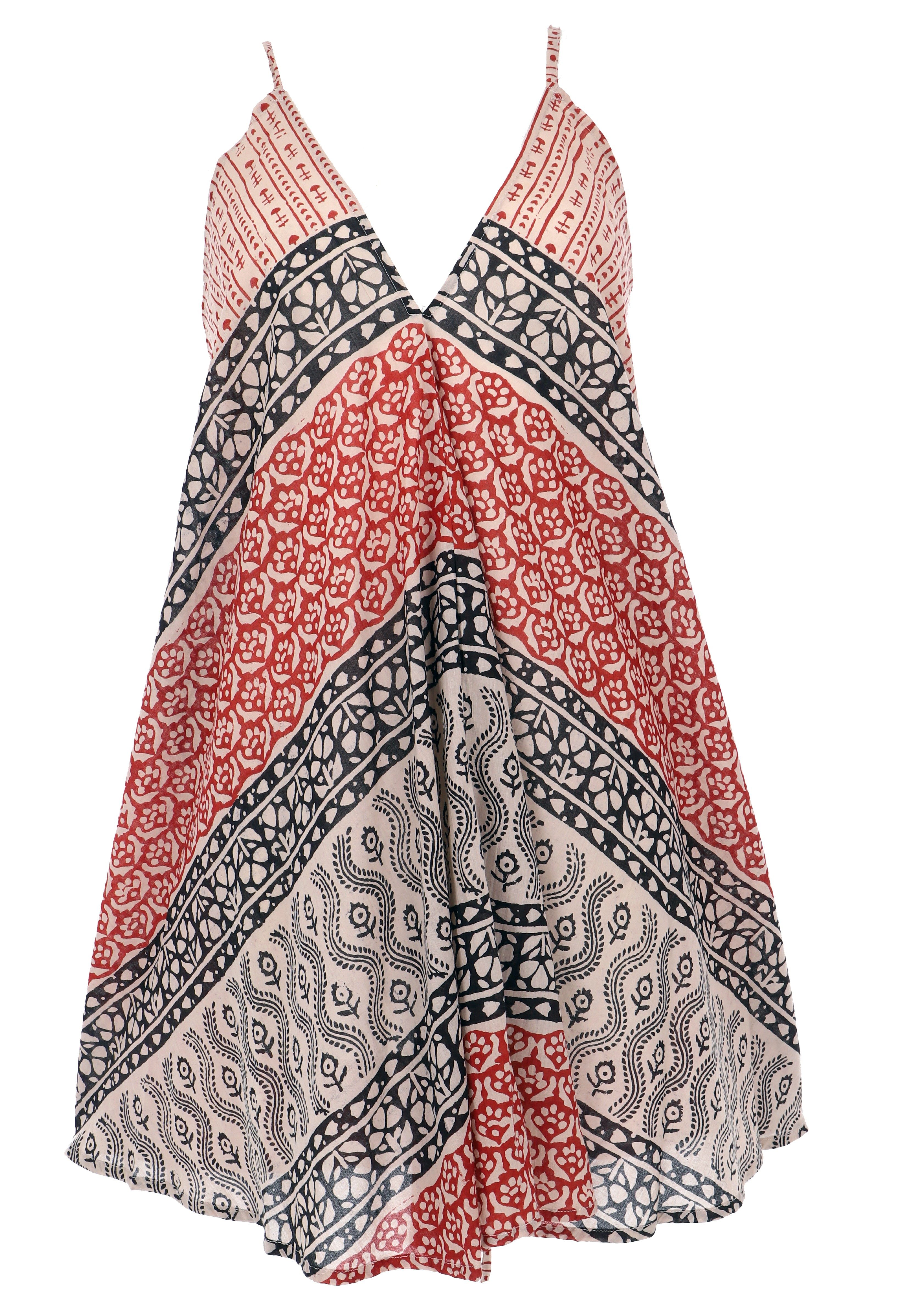 Guru-Shop Midikleid Wandelbares Minikleid aus Baumwolle,.. – Bild 4 von 5