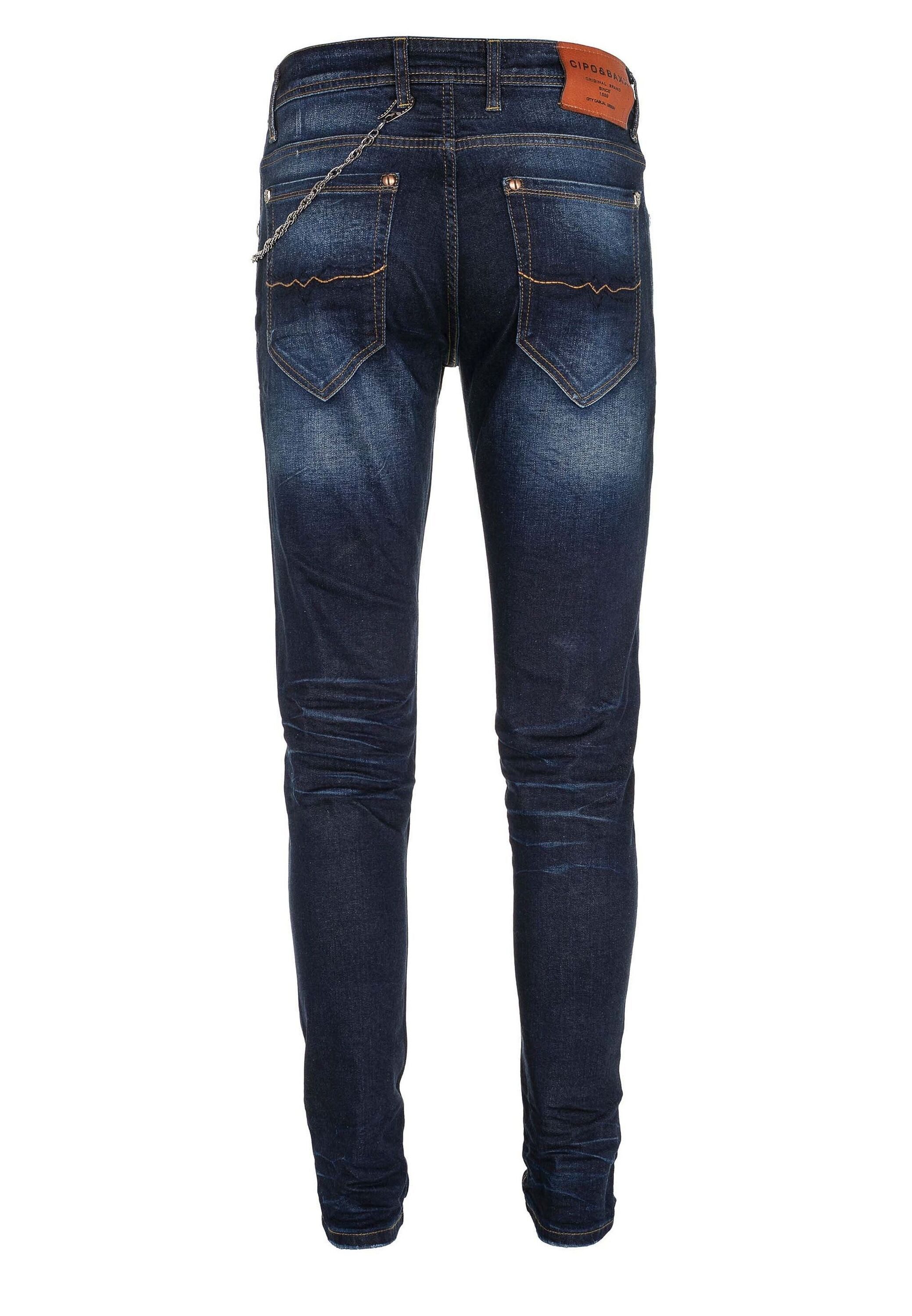 Cipo & Baxx Slim-fit-Jeans Jeans im Used-Look, CD-392