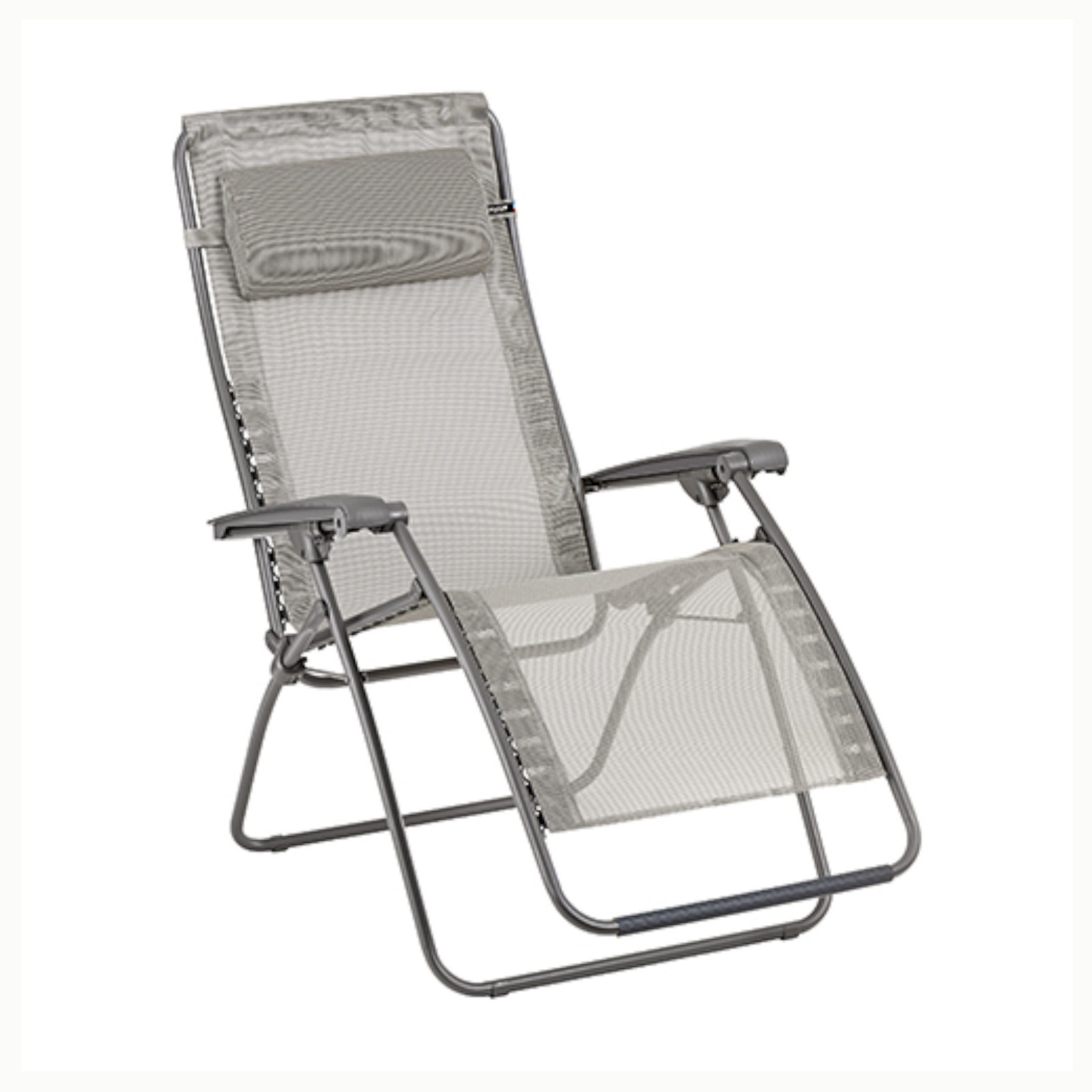 Lafuma Gartenlounge-Sessel Lafuma RSXA Clip Terre Titane Relaxliege Batyline® Iso Sonnenliege