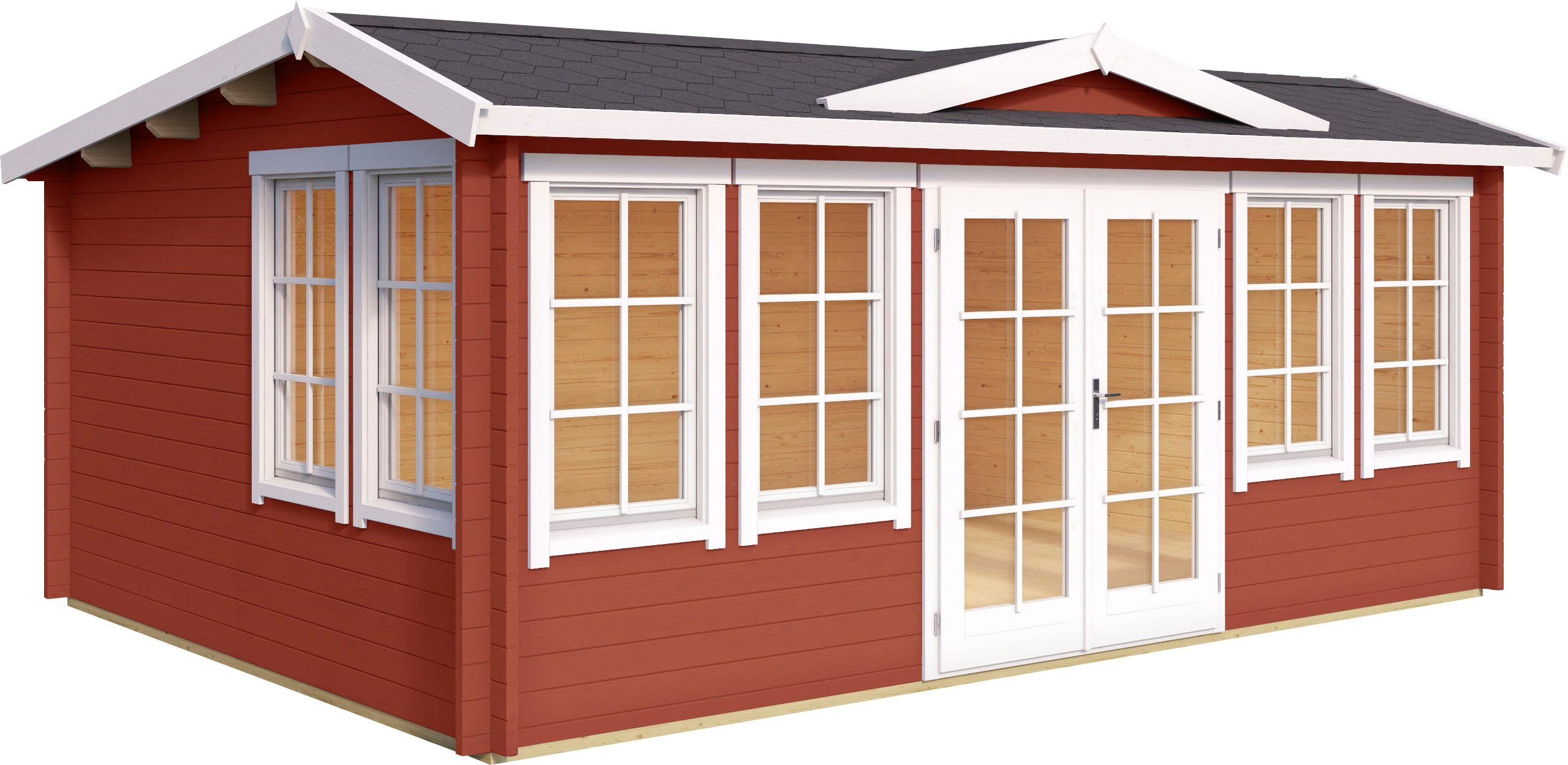 LASITA MAJA Gartenhaus BALMORAL, BxT: 570x421 cm, (Set, inkl. Fussbodenbretter zum verlegen)