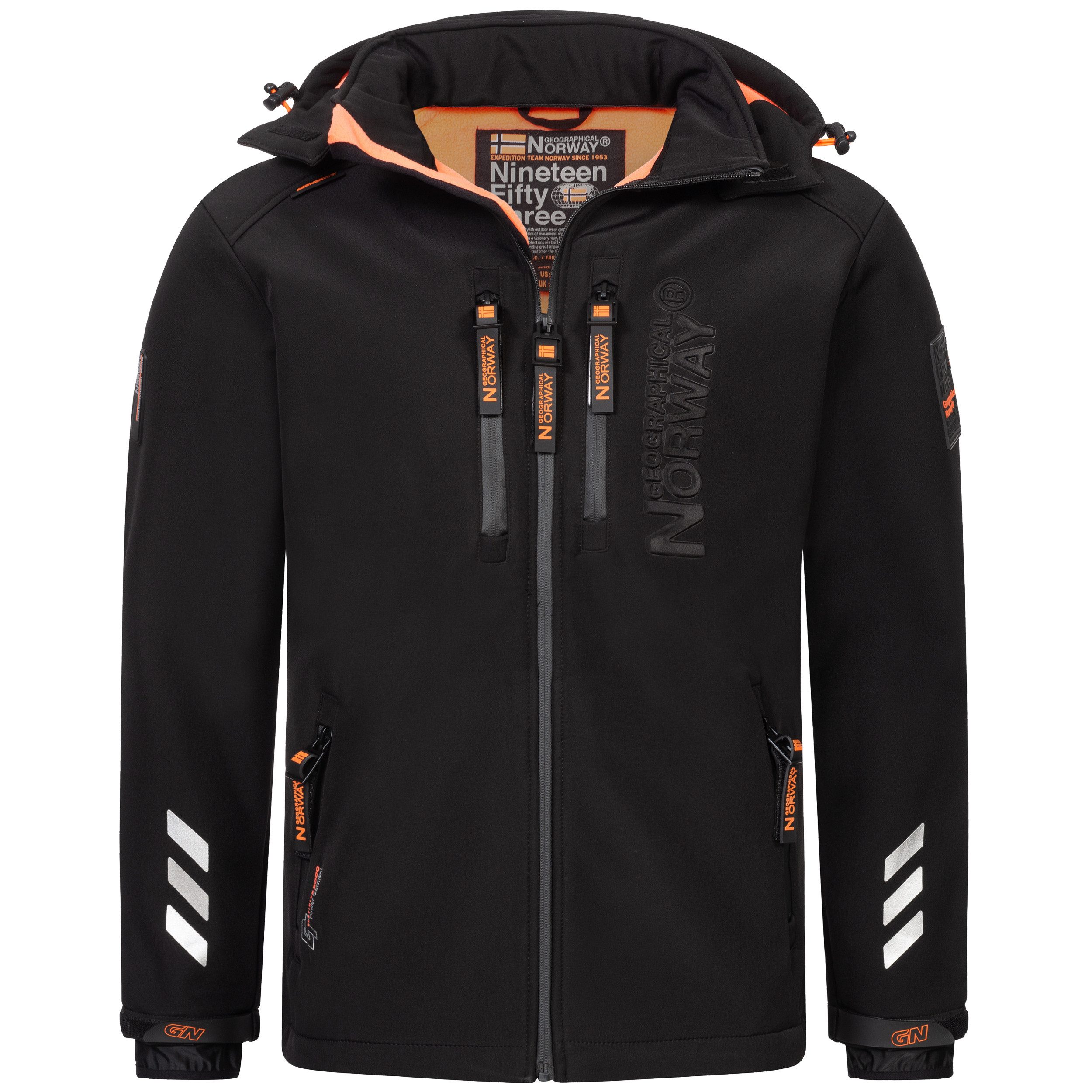 Geographical Norway Softshelljacke Herren Jacke Herbst Winter Regen Übergangs Windbreaker RR