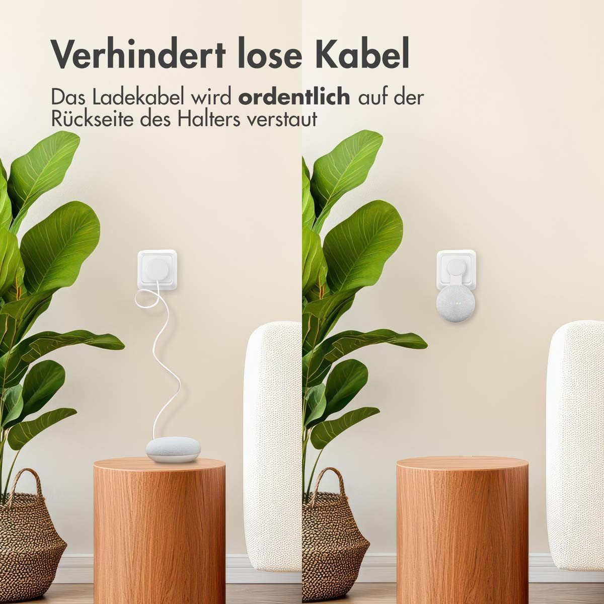 imoshion Halterung imoshion Google Nest Mini Halterung - Weiß, (1-tlg)