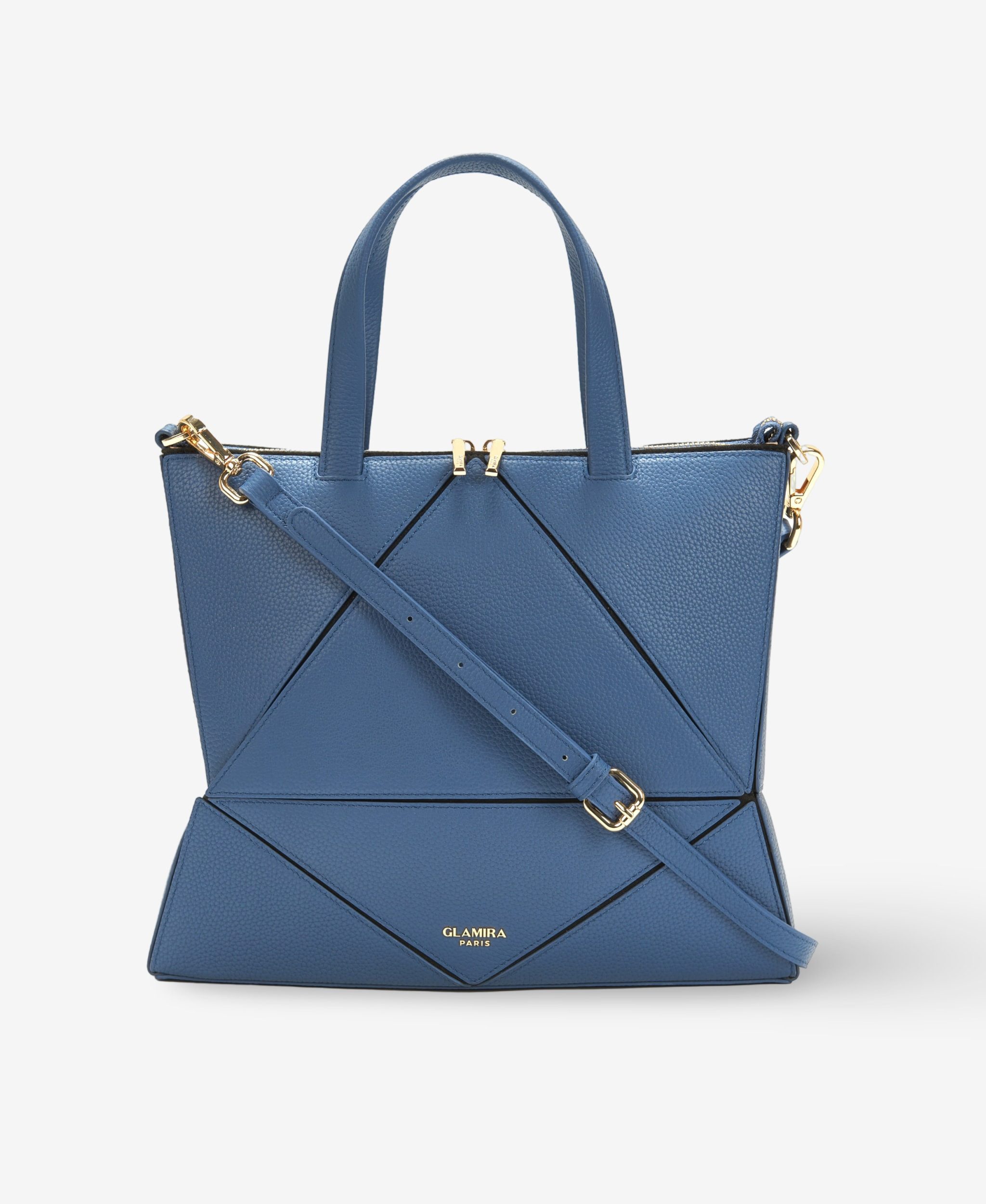 GLAMIRA Handtasche UrbanSphere Marineblaue Henkeltasche (1-tlg), echt Leder