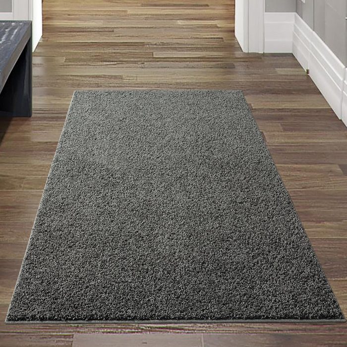 Teppich Shaggy Teppich Diele kuschlig warm & weich anthrazit Teppich-Traum rechteckig Höhe: 30 mm