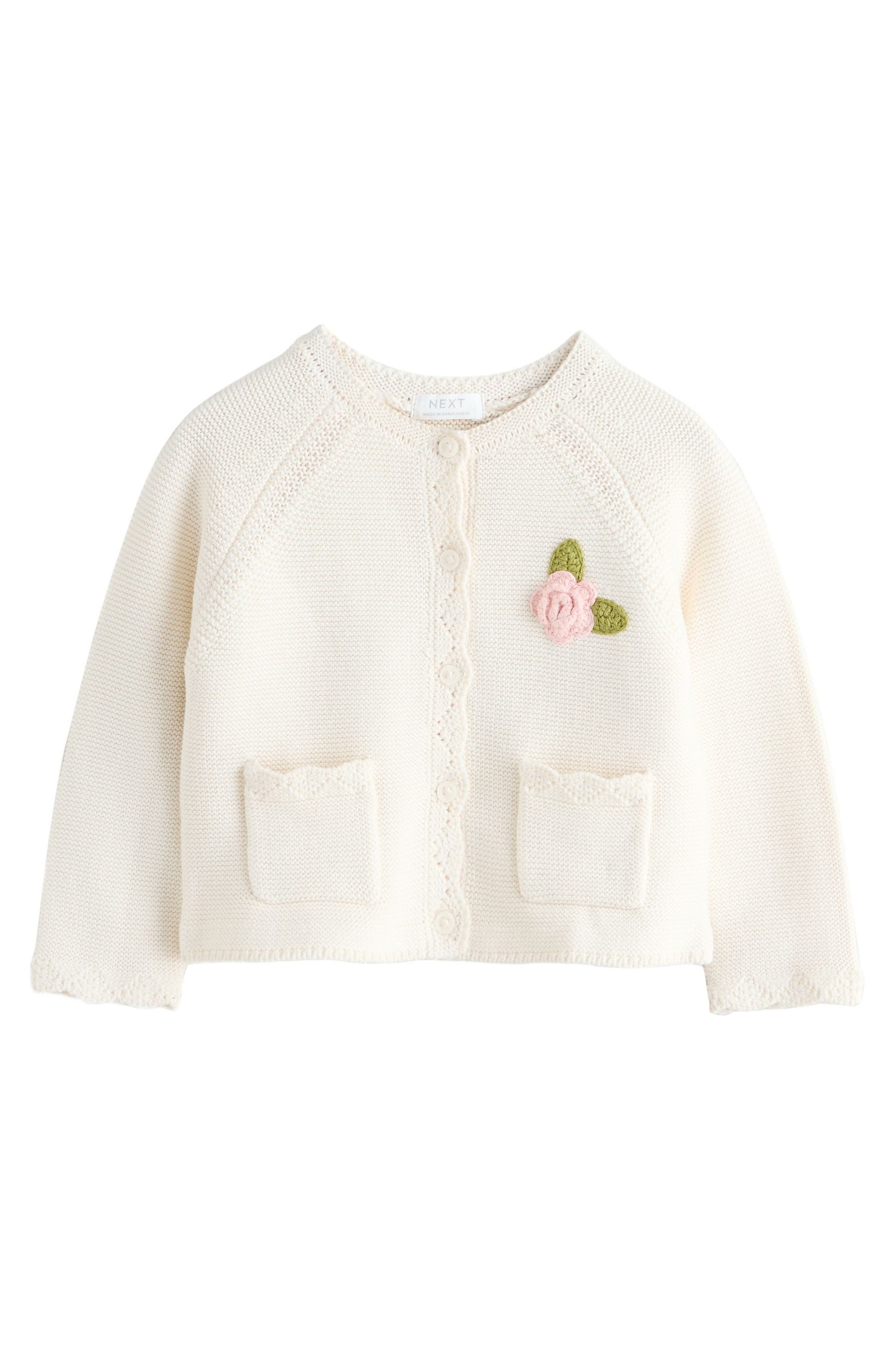 Next Strickjacke Strickjacke für besondere Anlässe, Blumenmädchen (1-tlg)