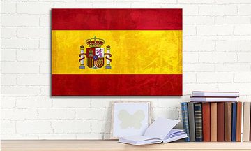 WandbilderXXL Leinwandbild Spanien, Flaggen (1 St), Wandbild,in 6 Größen erhältlich
