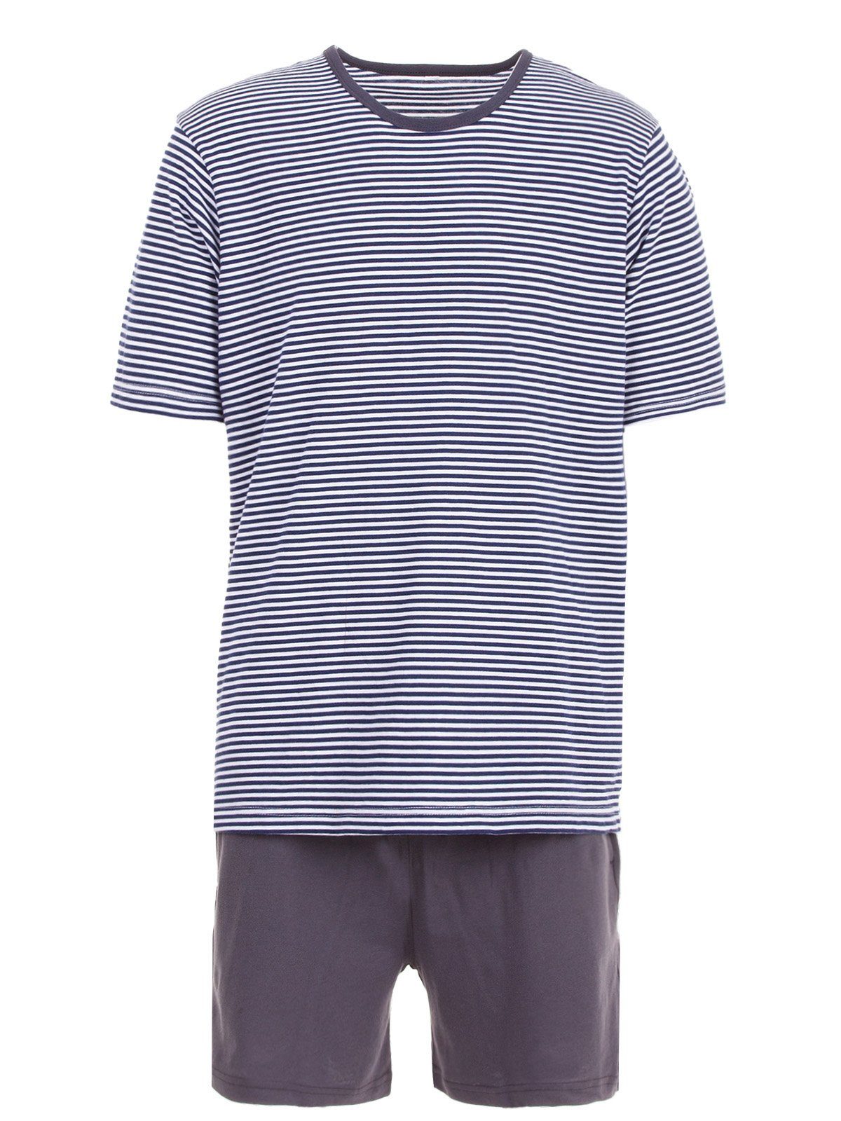 Schlafanzug Pyjama Set Shorty - Gestreift