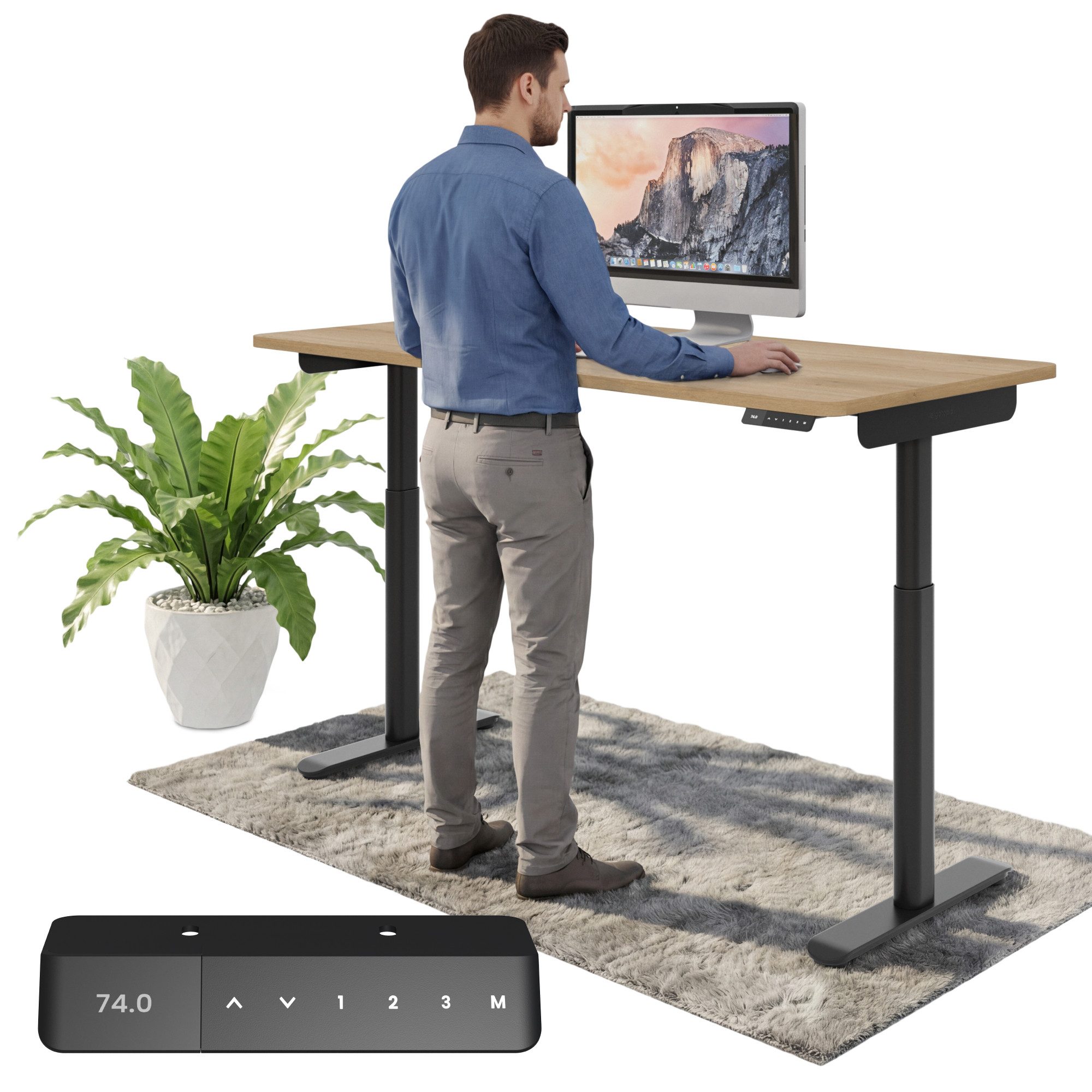 Ergotopia Schreibtisch Desktopia One (elektrisch höhenverstellbarer Schreibtisch)