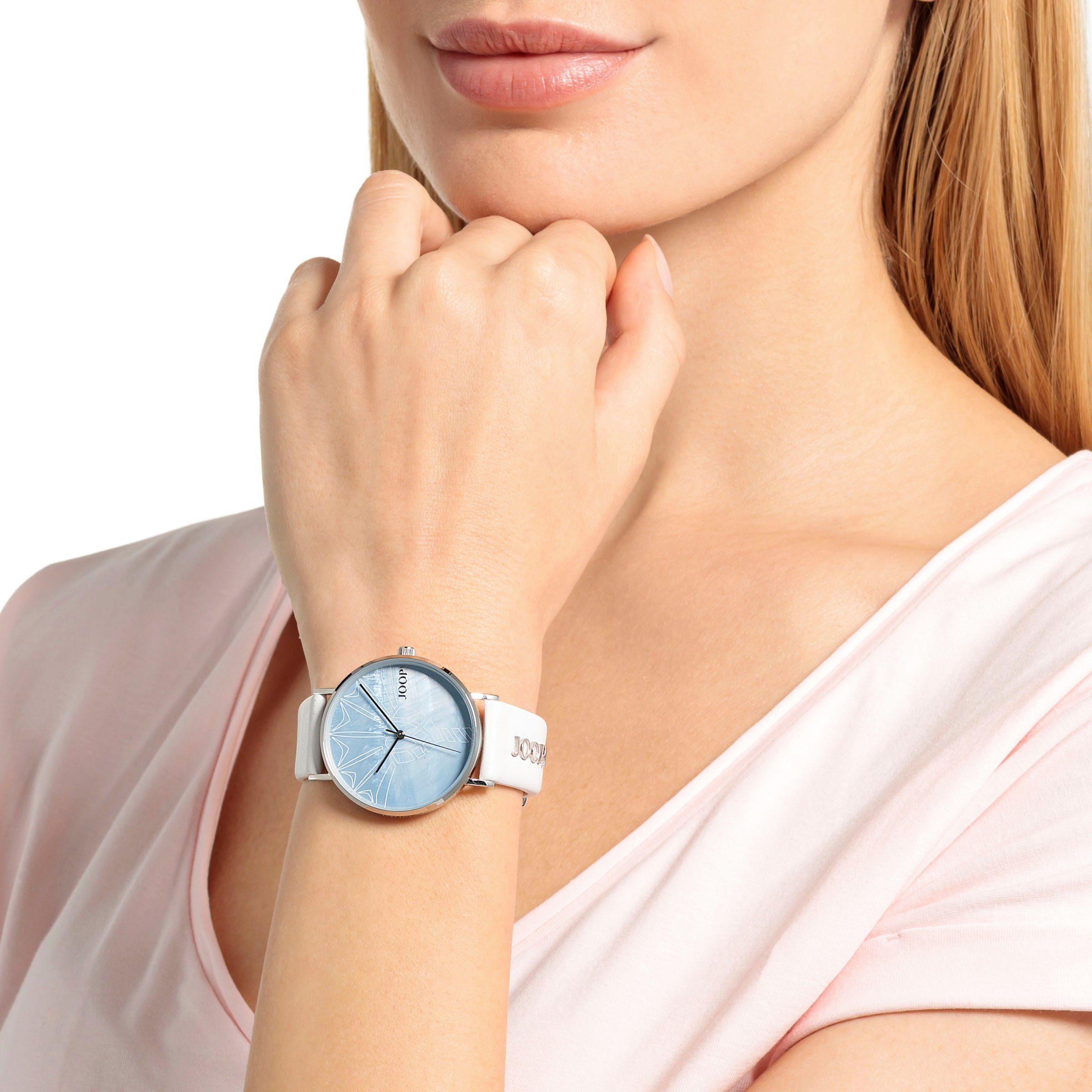 JOOP! Quarzuhr 2035633, Armbanduhr, Damenuhr, analog, Lederarmband