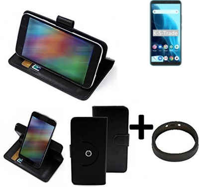 K-S-Trade Handyhülle für Cubot Note 9, Case Schutz Hülle + Bumper Handy Hülle Flipcase Smartphone Cover