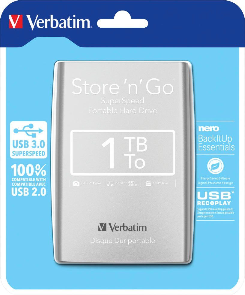Verbatim Store 'n' Go USB 3.0 externe HDD-Festplatte (1 TB) 3,5"