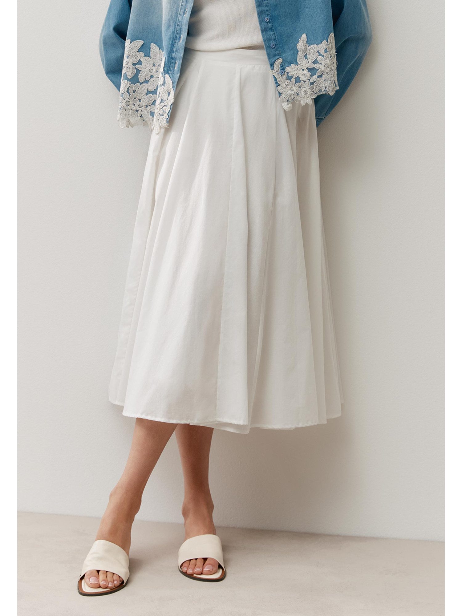 MORE&MORE A-Linien-Rock maxilanger, weiter Schlupfrock