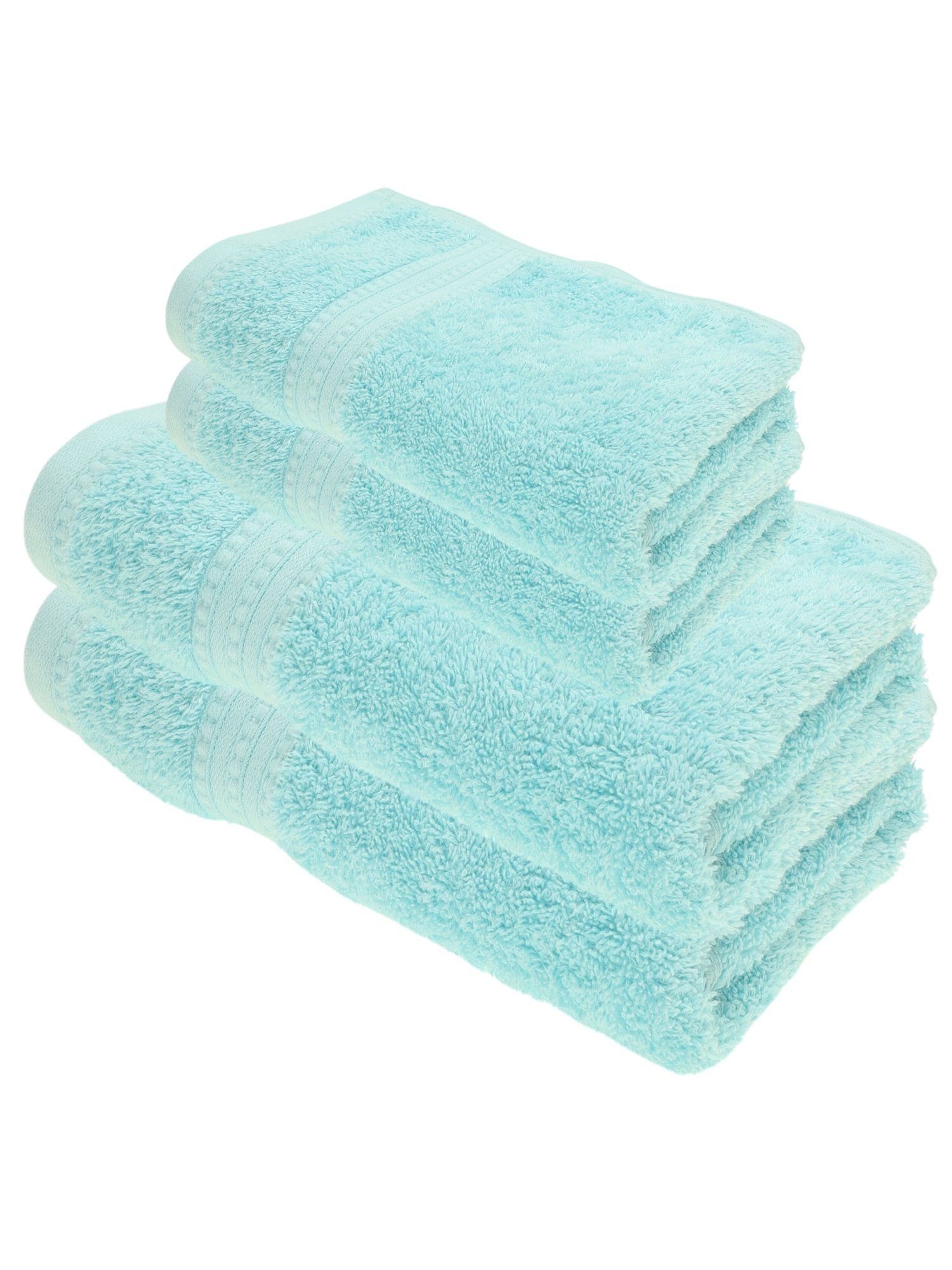 Julie Julsen Handtücher 4-Handtücher-Babyblau, Bio-Baumwolle (4-St) günstig online kaufen
