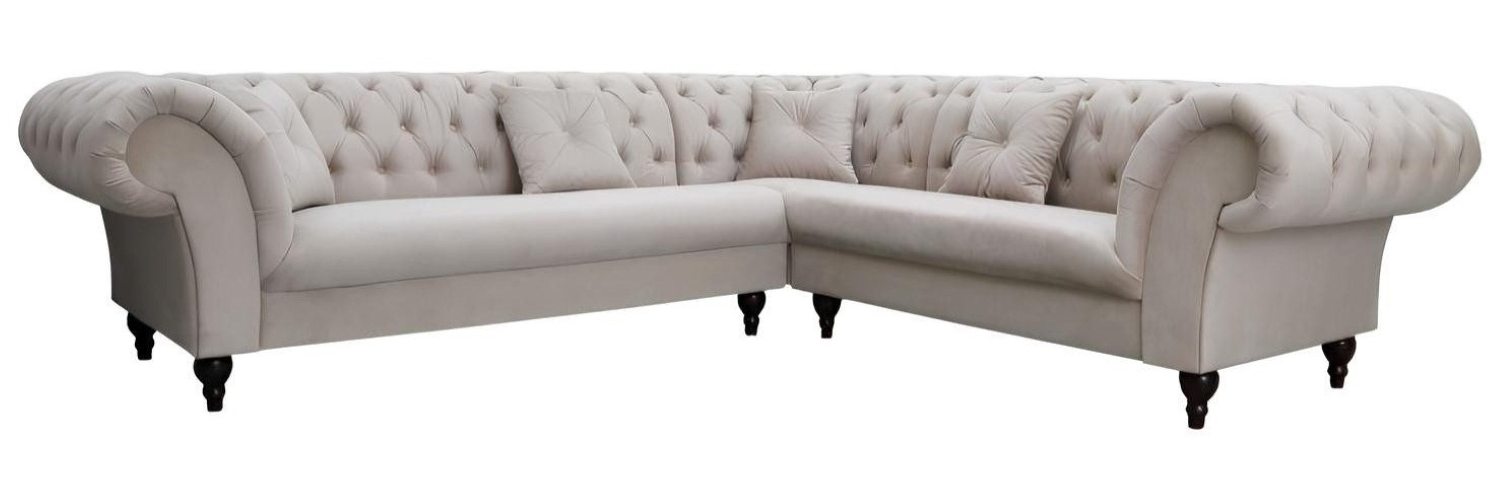 Xlmoebel Chesterfield-Sofa Elegantes Ecksofa in Chesterfield-Optik mit hochwertiger Polsterung, Ecksofa, Hergestellt in Europa