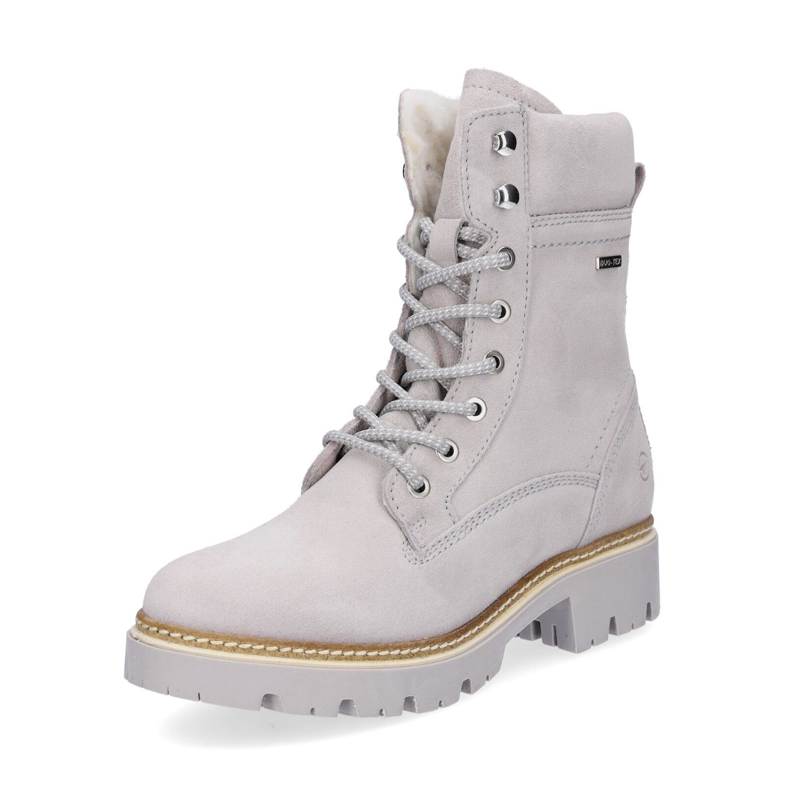 Tamaris Tamaris Damen Leder Schnürboot grau Schnürboots