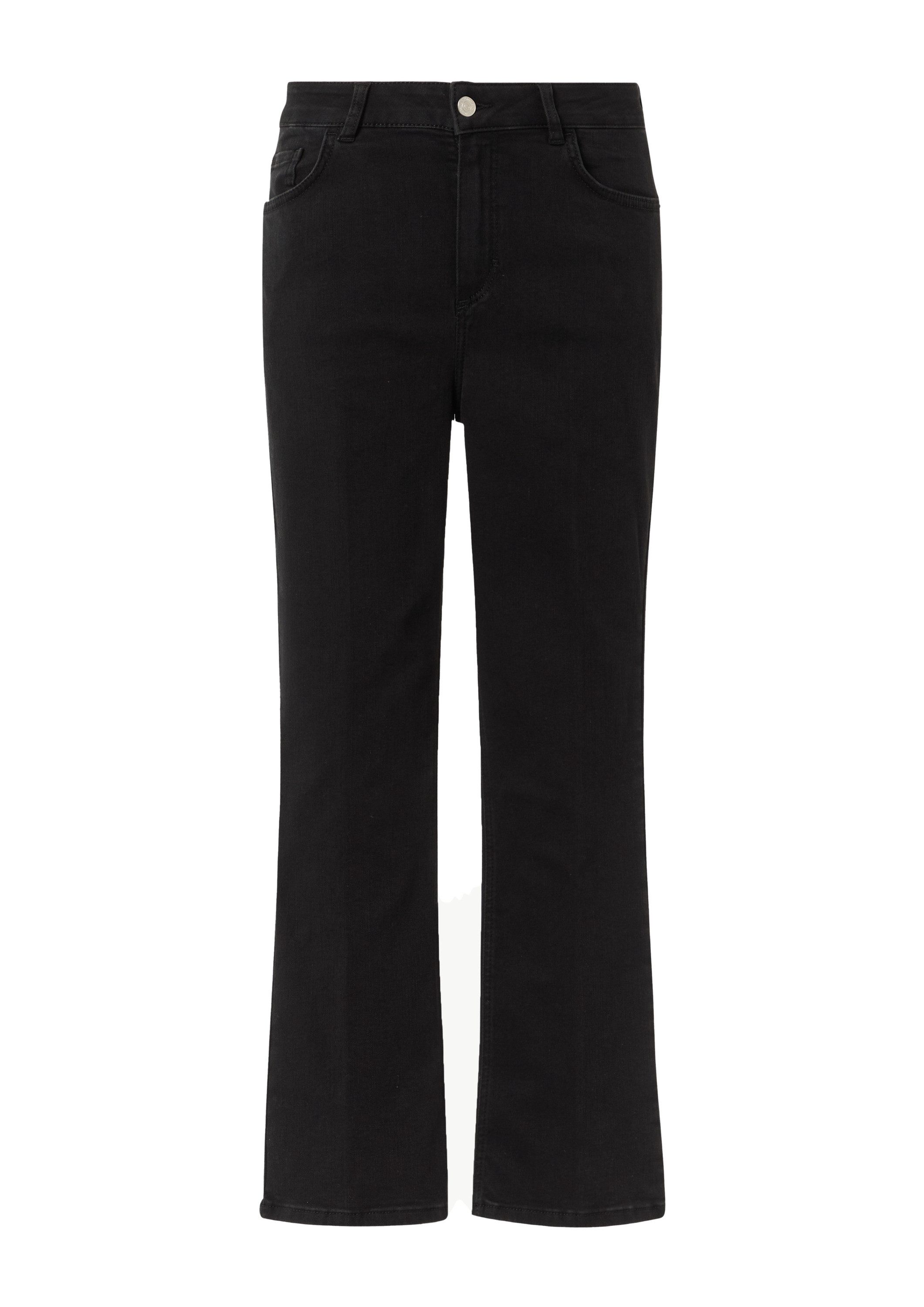comma Bootcut-Jeans Jeans-Hose Flared-Leg-Jeans aus Baumwollstretch