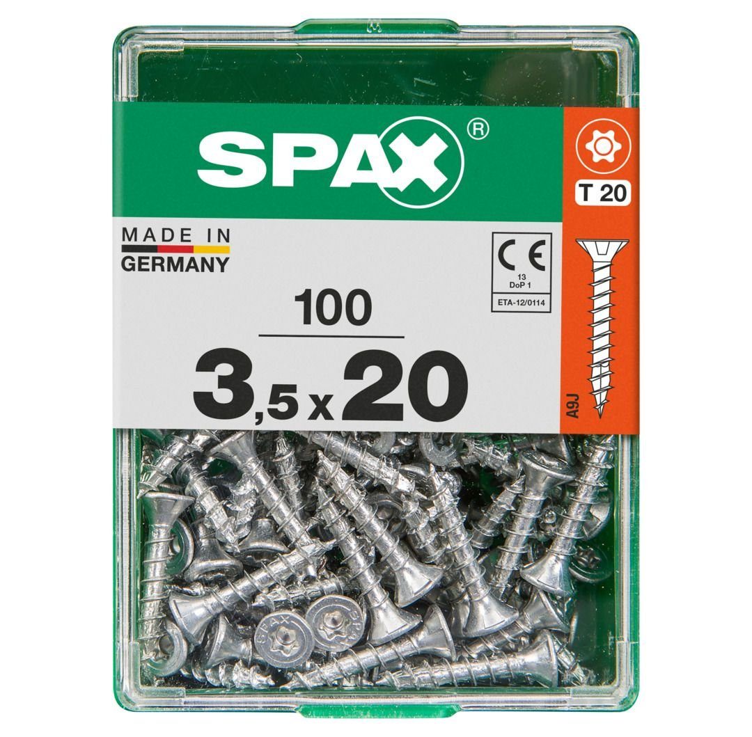 x Holzbauschraube mm TX SPAX 20 Spax Senkkopf 20 Universalschrauben 3.5