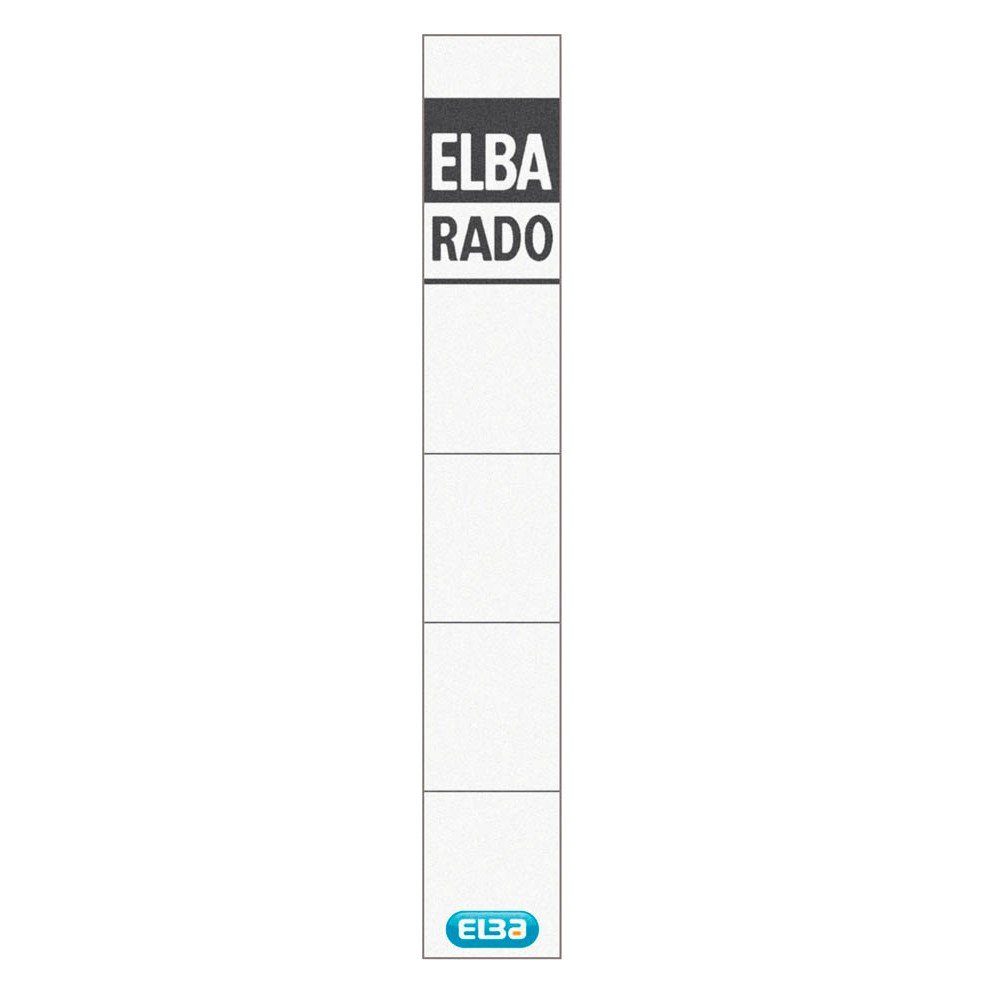 ELBA Organisationsmappe 10 ELBA Einsteck-Rückenschilder weiß für 5,0 cm Rückenbreite
