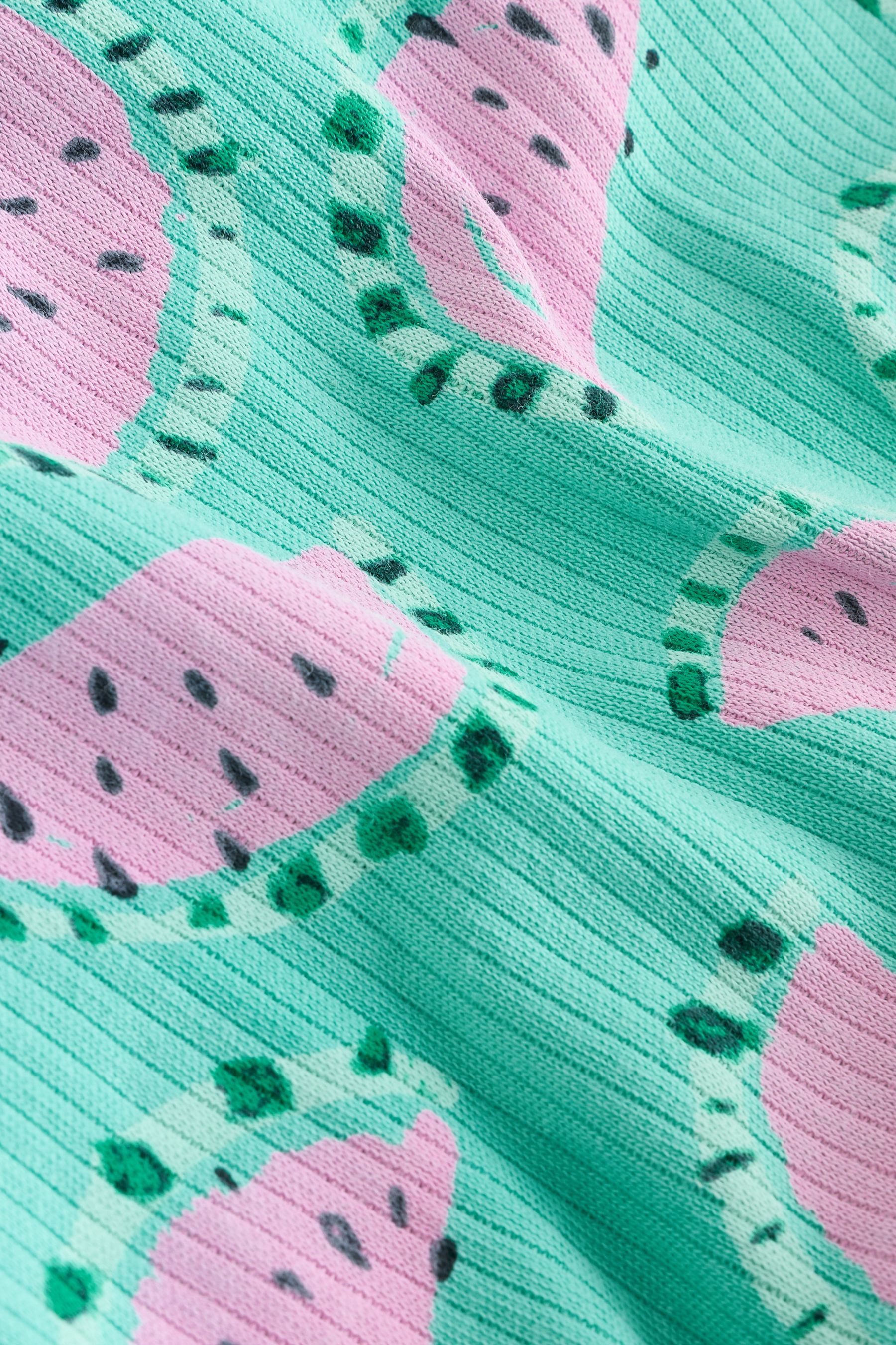 Next Strampler Strampler mit Rüschen und Obstmuster, 2er-Pack (3-tlg)