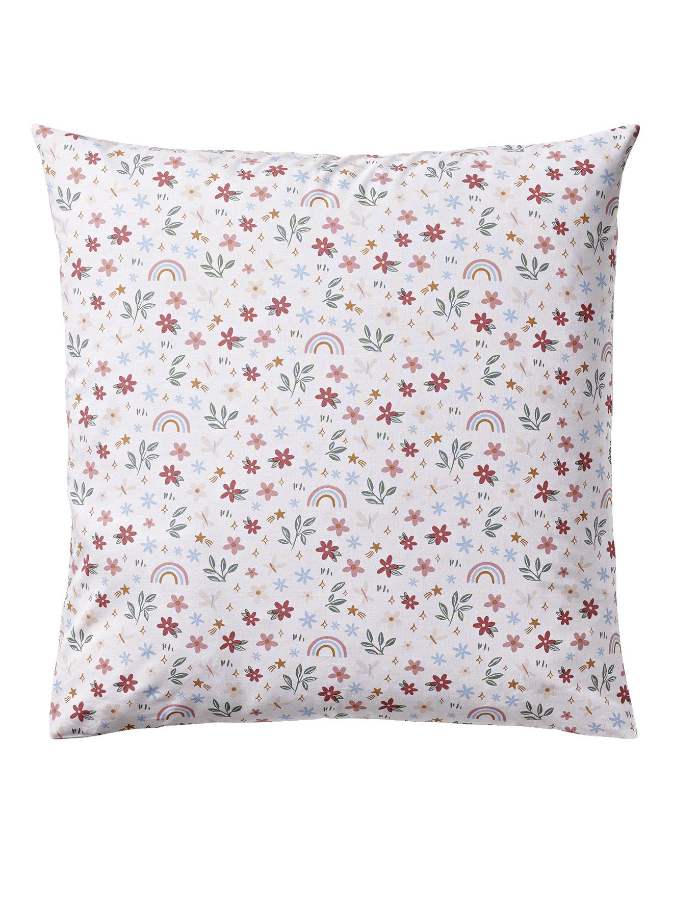 vertbaudet Bettwäsche Kinder Bettwäsche-Set RAINBOW FLOWERS, günstig online kaufen